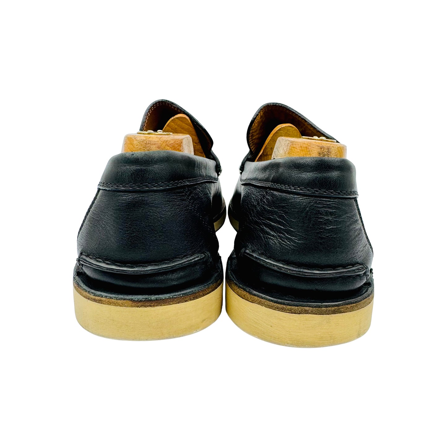 Gucci Men's Bee Embroided Black Leather Loafer (Size 42.5/43)