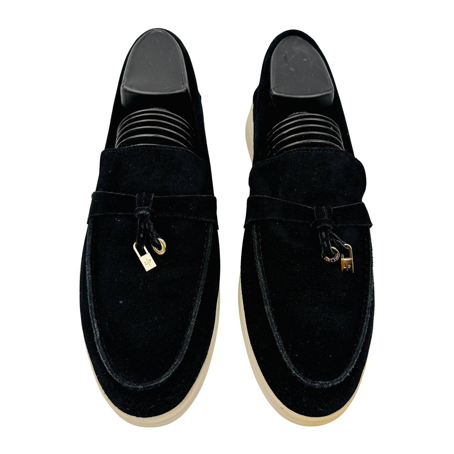Loro Piana Summer Walk Black Suede Loafer (Size 41/41.5)