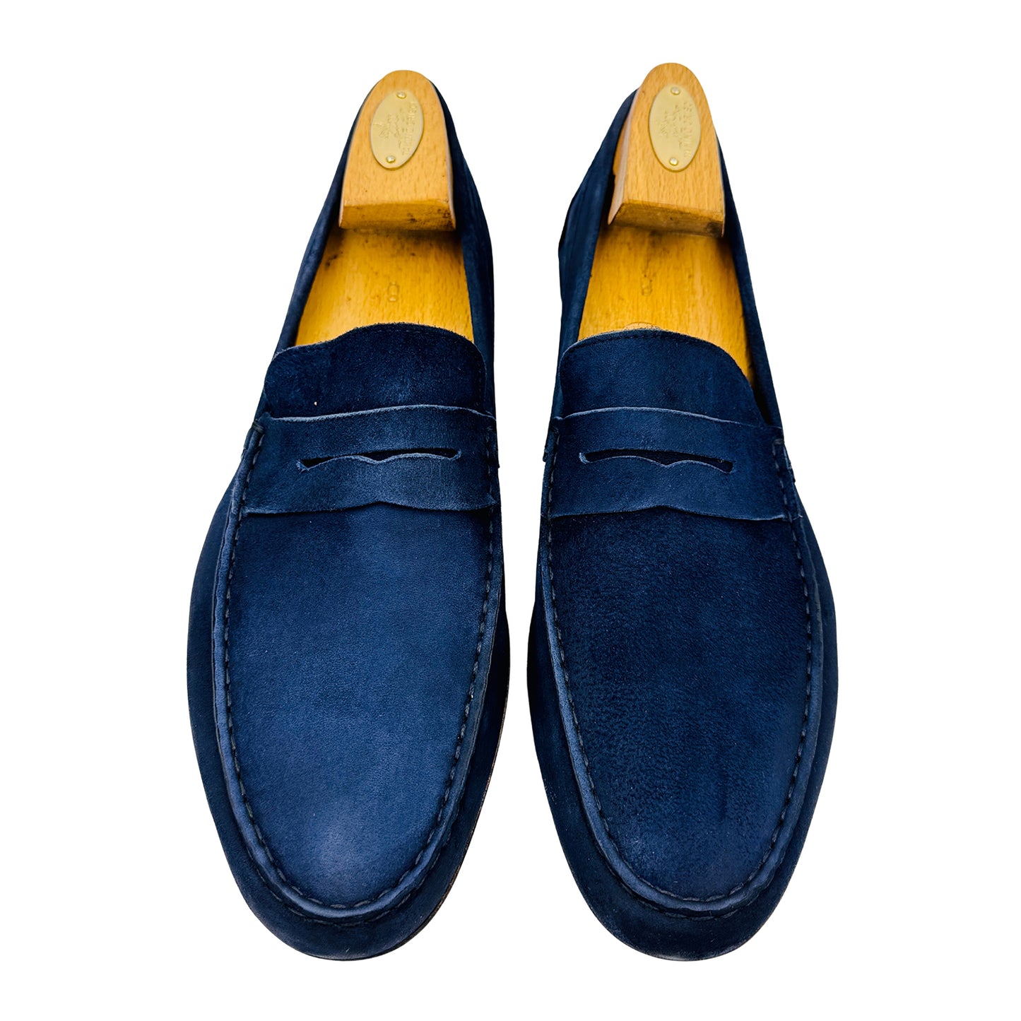 Paul Smith Men's Navy Blue Suede Loafers (Size 42/42.5)