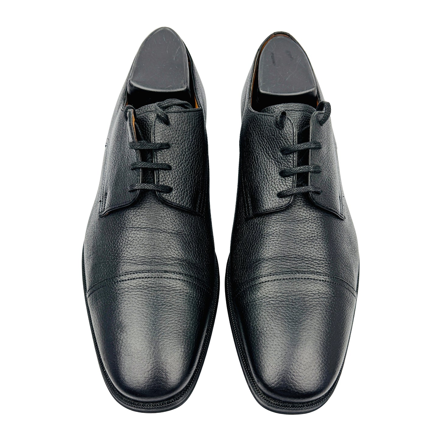 Bally Men's Black Derby Leather Oxford Shoes (Size 41)