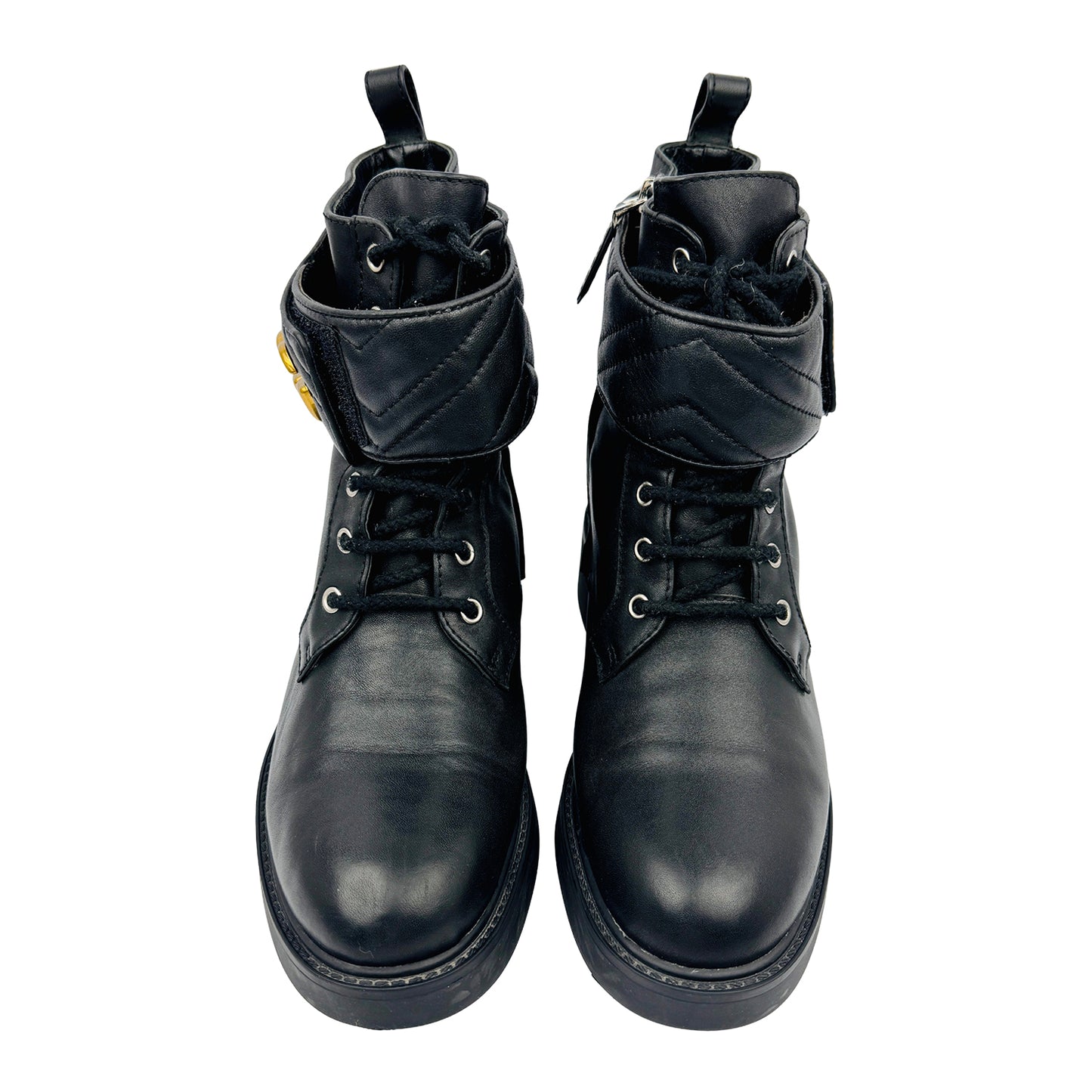 Gucci Marmont Double-G Ankle Leather Boots (Size 39/39.5)