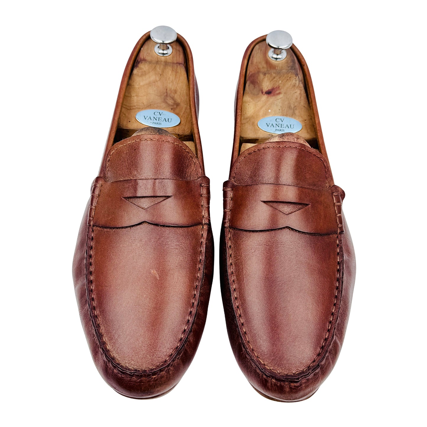 Clarks Men's Brown Leather Loafers (Size 45) - 261238247105