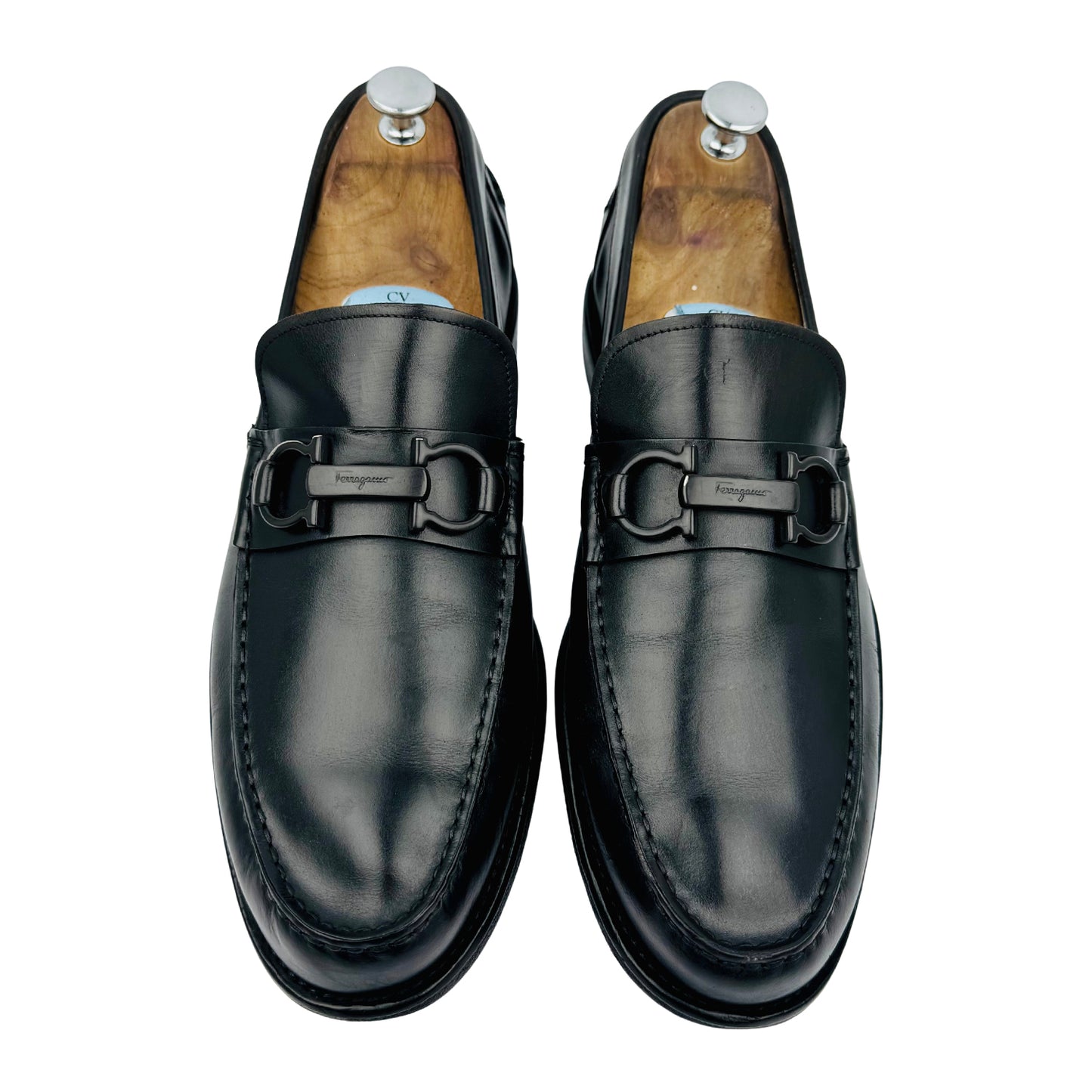 Salvatore Ferragamo Gancini Bit Black Leather Loafer (Size 43.5/44)