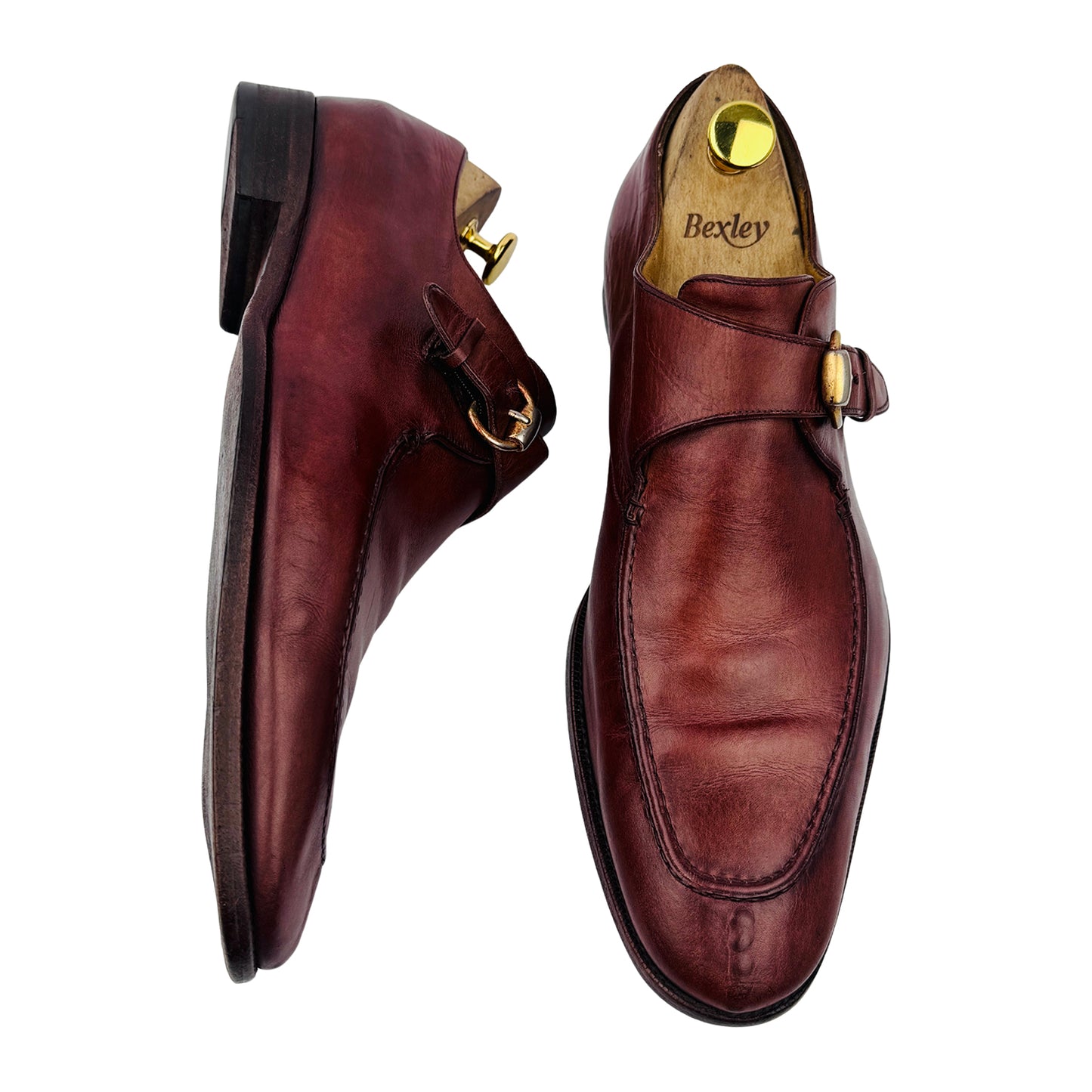 Gucci Men's Leather Monk Strap Derby Loafers (Size 43/43.5)