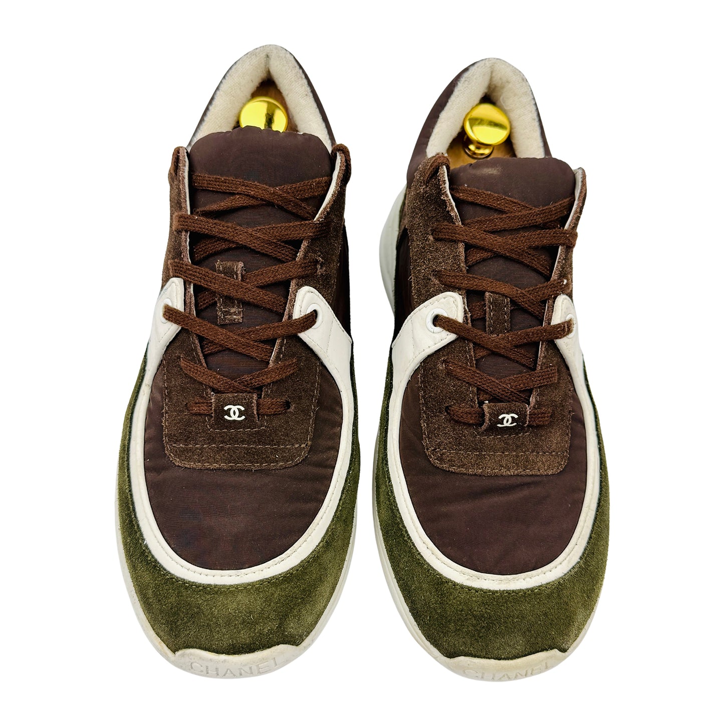 Chanel Men's Low Top Brown Sneakers (Size 43)