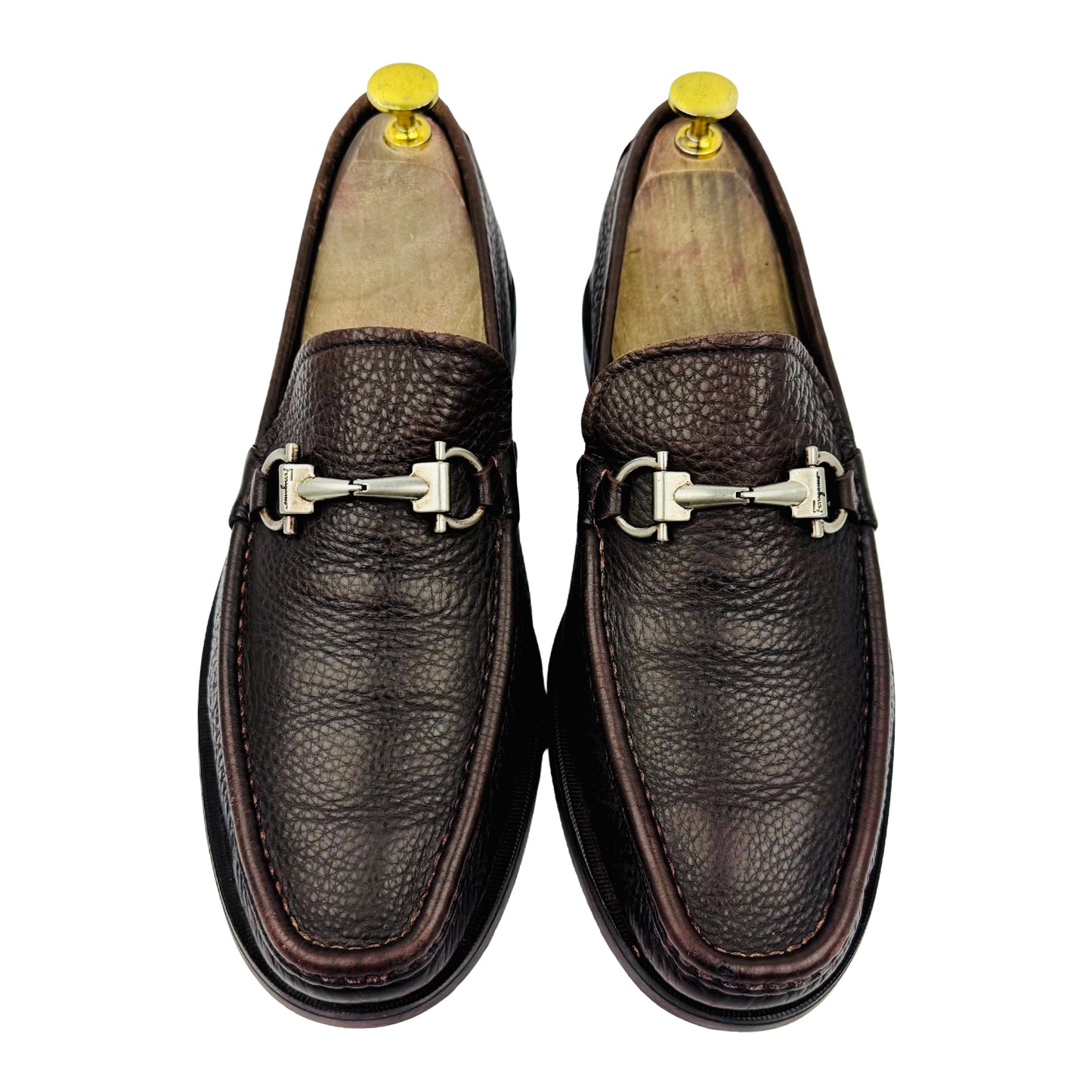 Salvatore Ferragamo Gancini Bit Dark Brown Loafer (Size 41.5/42)