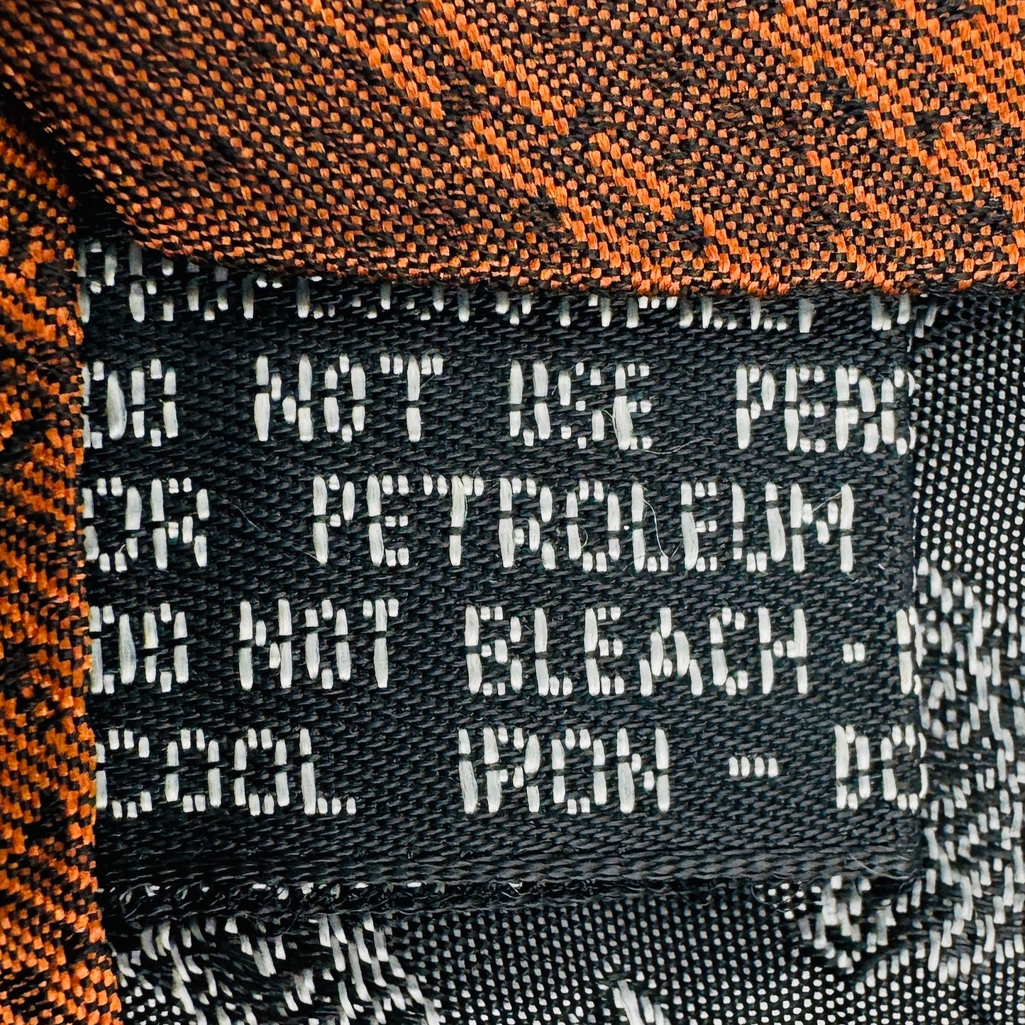 Versace Burnt Orange 'Multi-Pattern' Silk Tie (Size Regular)