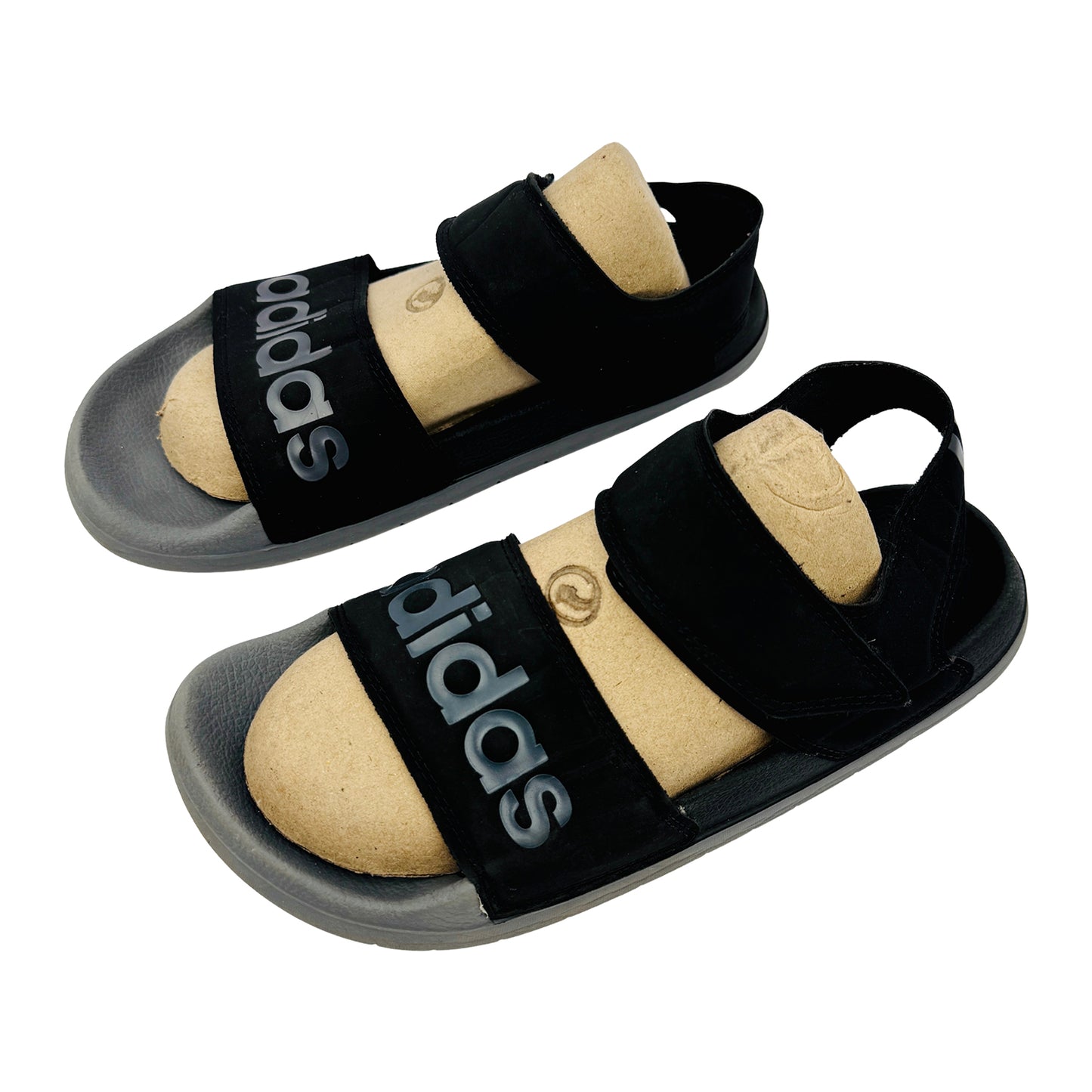 Adidas Adilette 'Black Grey' Sandals (Size 40.5) - FY8649