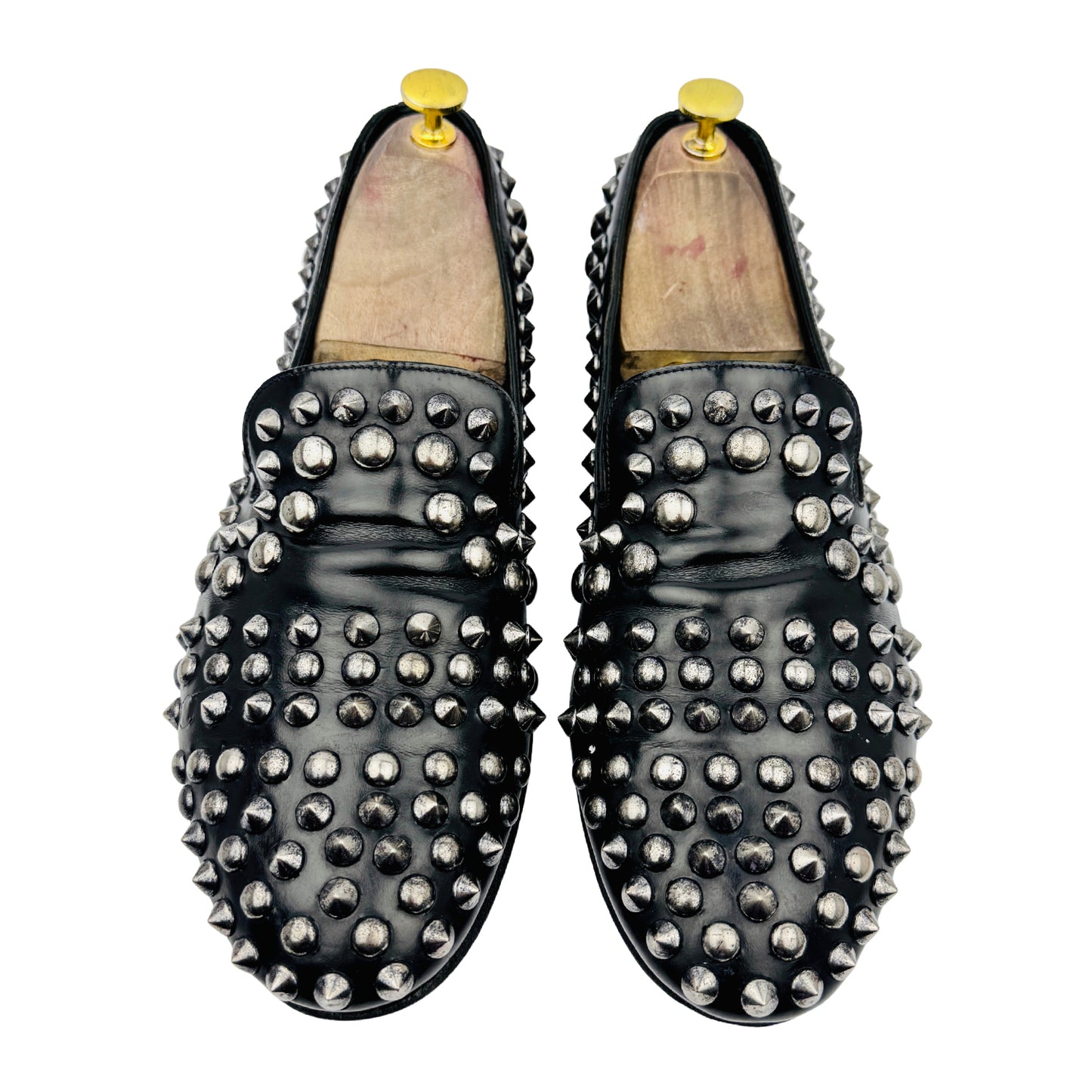 Prada Men's Spikes Flats Leather Shoes (Size 43/43.5)