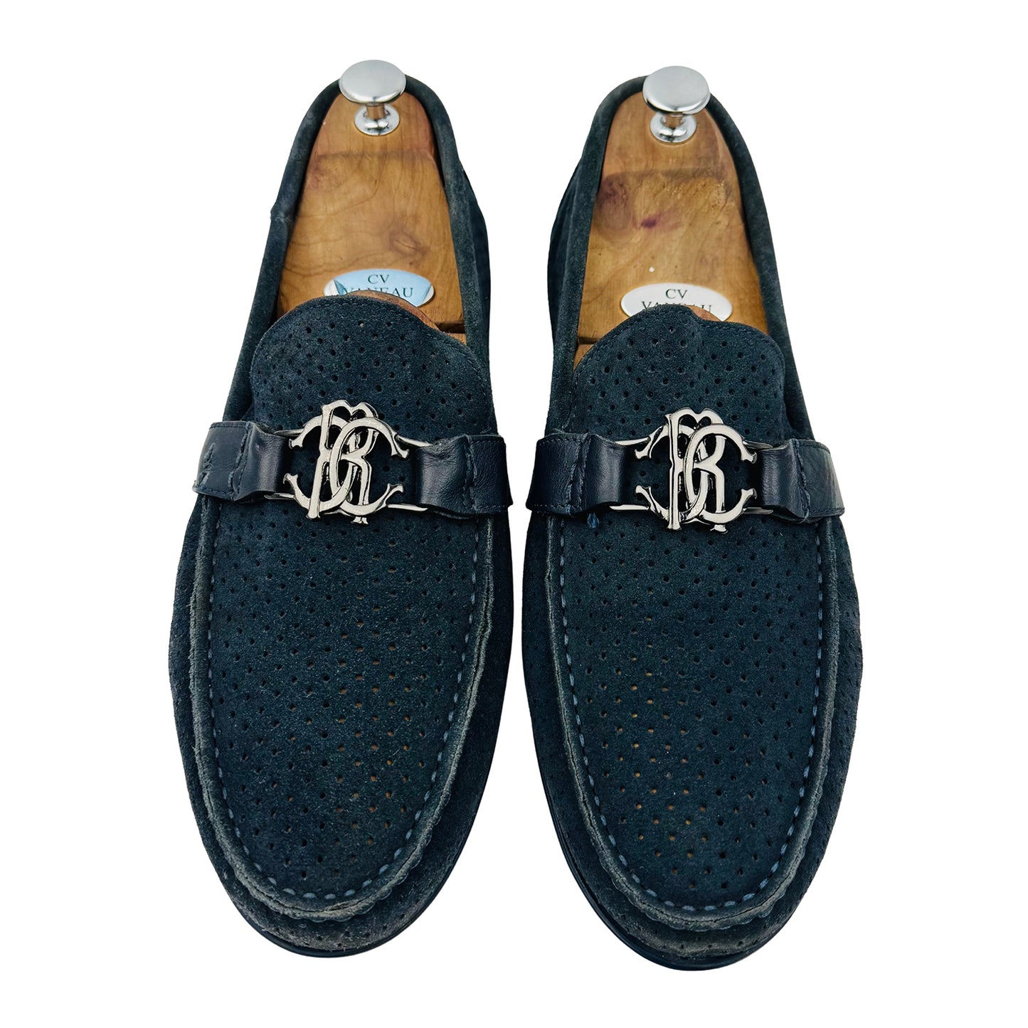 Roberto Cavalli 'Dark Navy' Suede Loafer (Size 43.5/44)