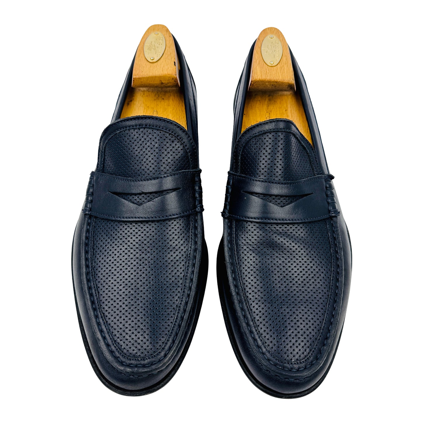 A.Testoni Men's Leather Penny Loafers (Size 42.5)