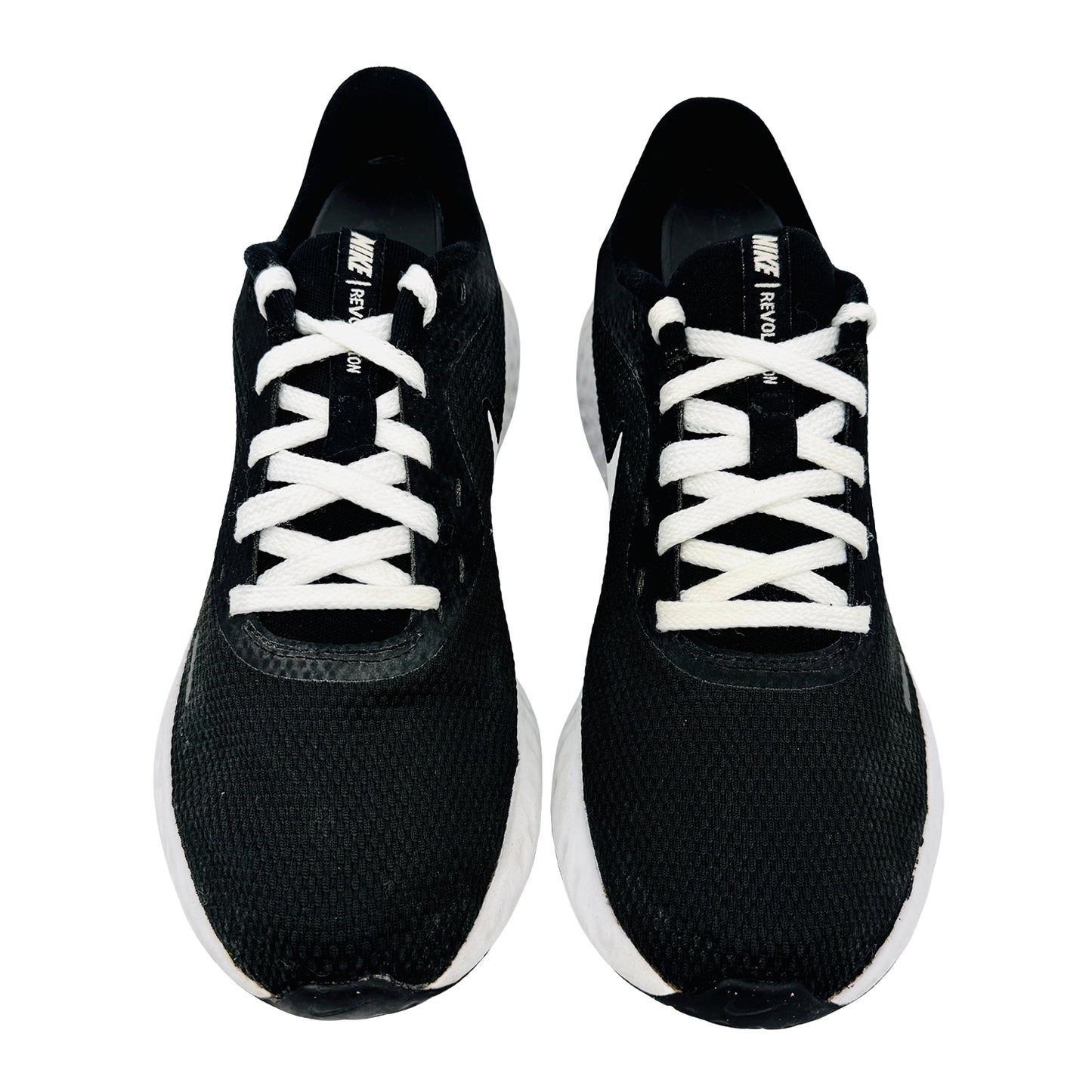 Nike Men's Revolution 5 Black White Sneakers (Size 41) - BQ3204-002