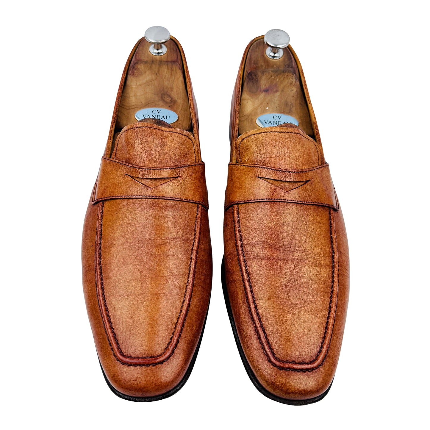 Bally Brent 64 Brown Tobacco Kangaroo Leather Loafers (Size 44/44.5)