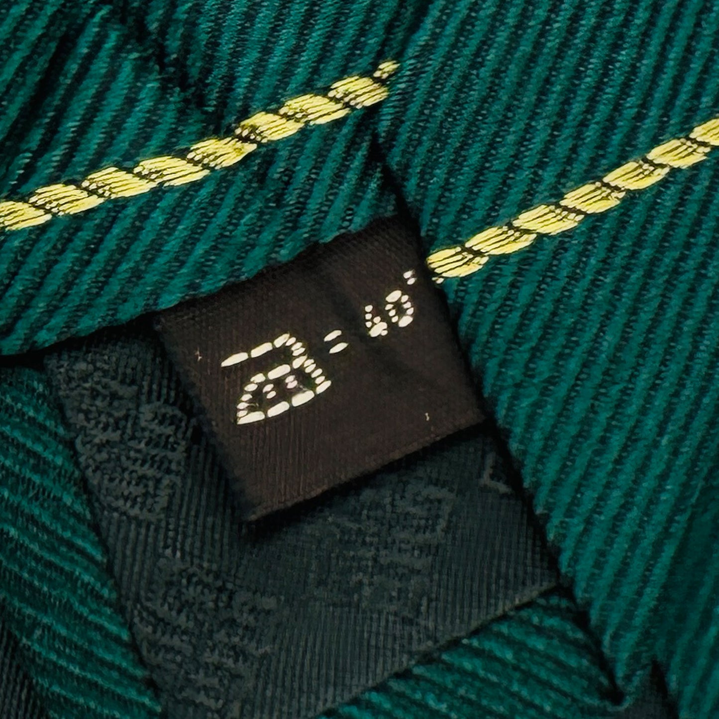 Givenchy Emerald Green 'Diagonal Stripes' Tie (Size Regular)