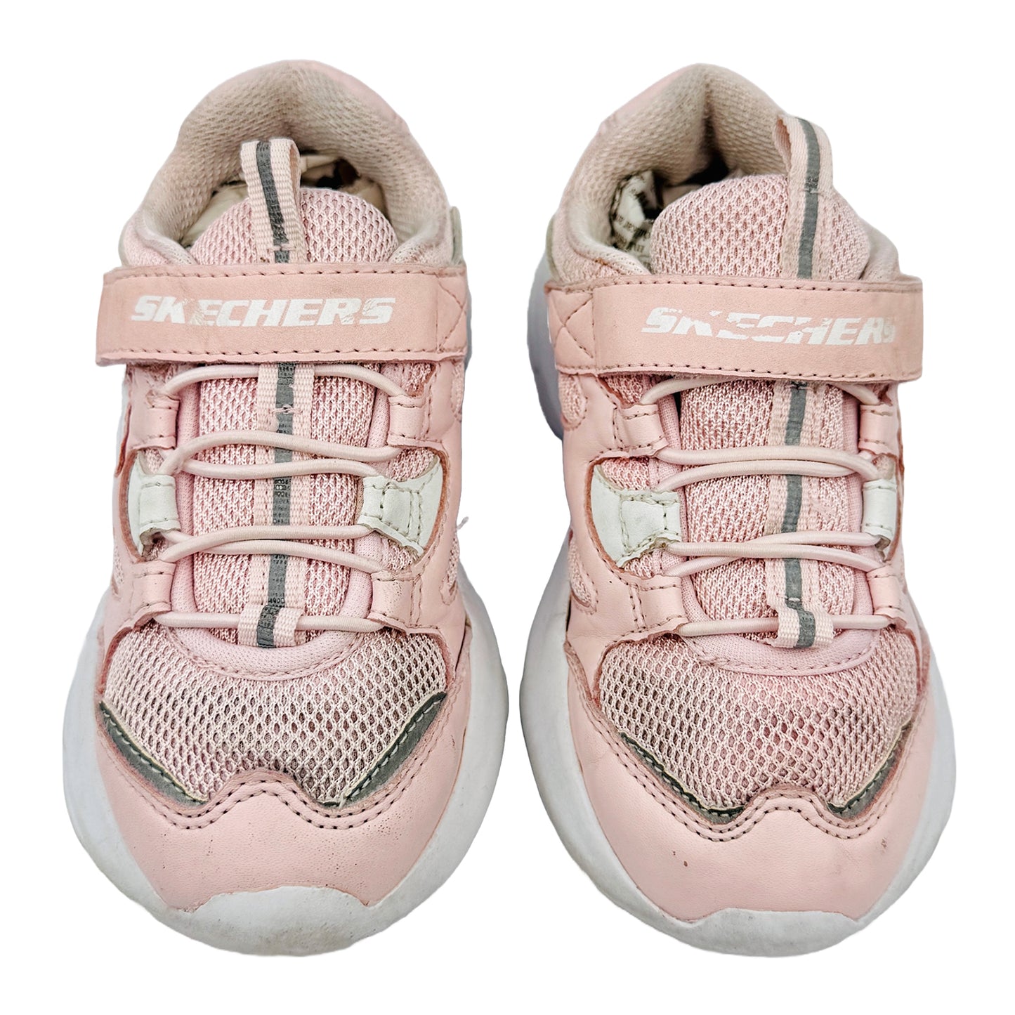 Front image of Skechers Kid's D'Lites Ultra Shoes (Size 27.5) - 664144L PNK