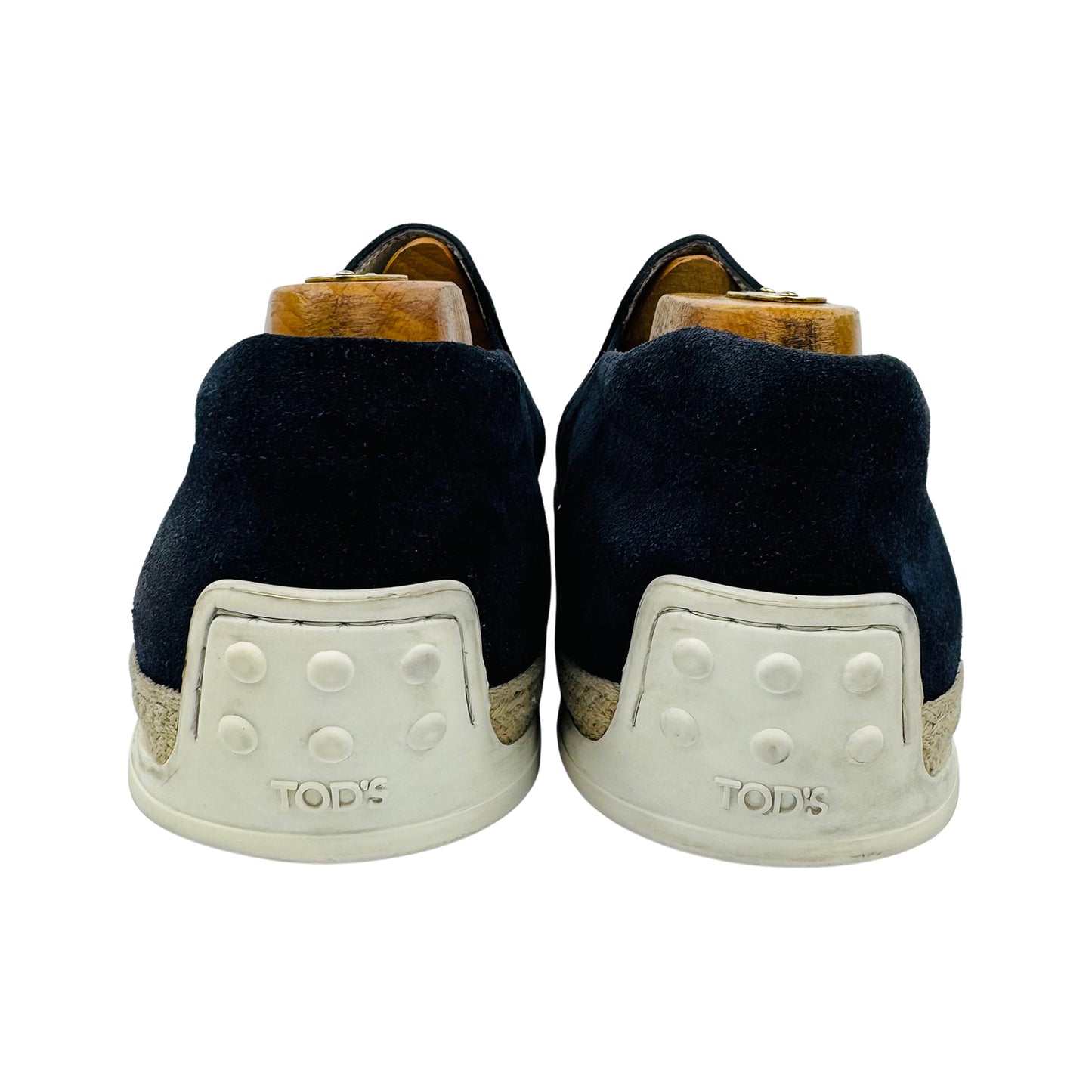 Tod's Men's Navy Suede Espadrille Shoes (Size 43)