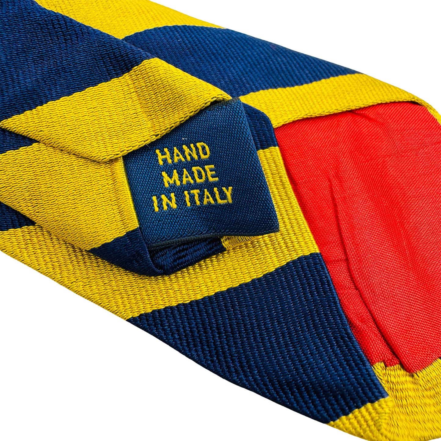 Ralph Lauren Polo Yellow 'Diagonal Stripes' Tie (Size Regular)