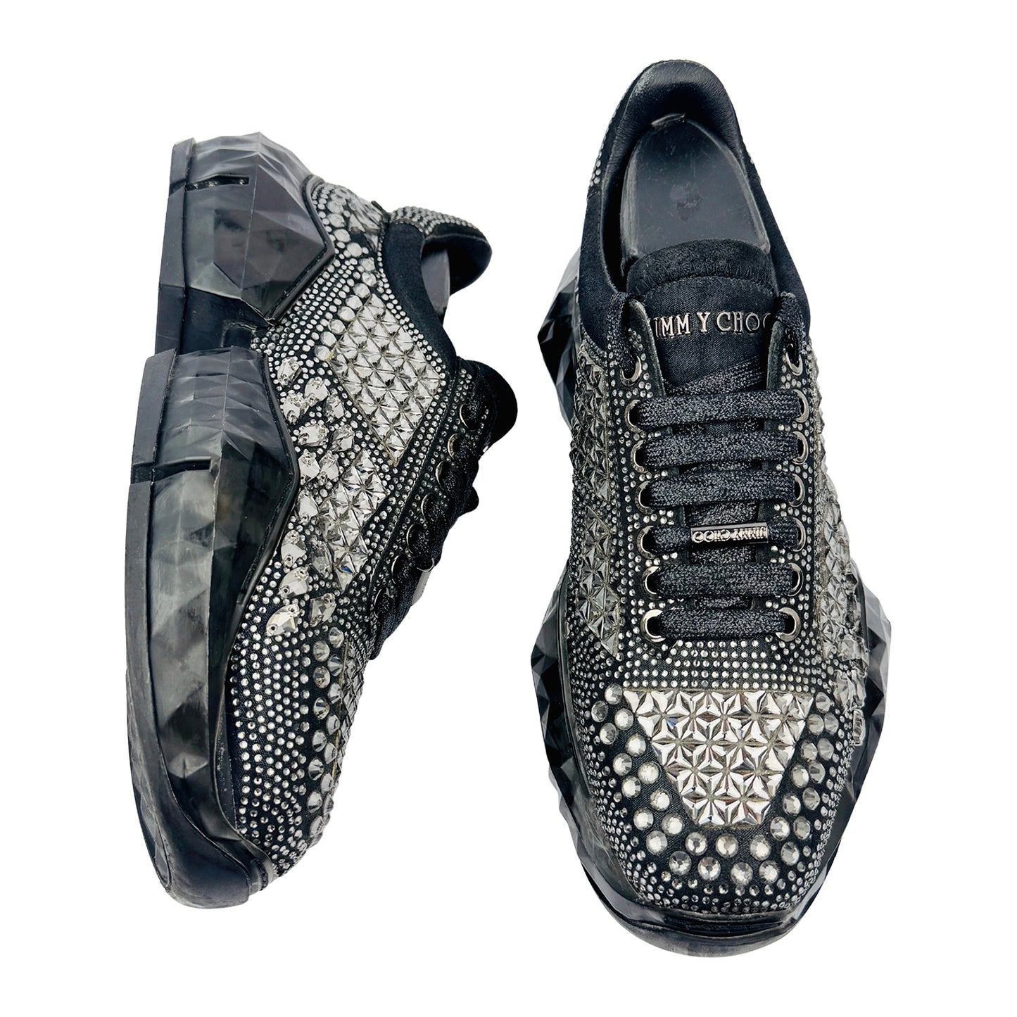 Jimmy Choo Women's Crystal Diamond Sneakers (Size 40/40.5)