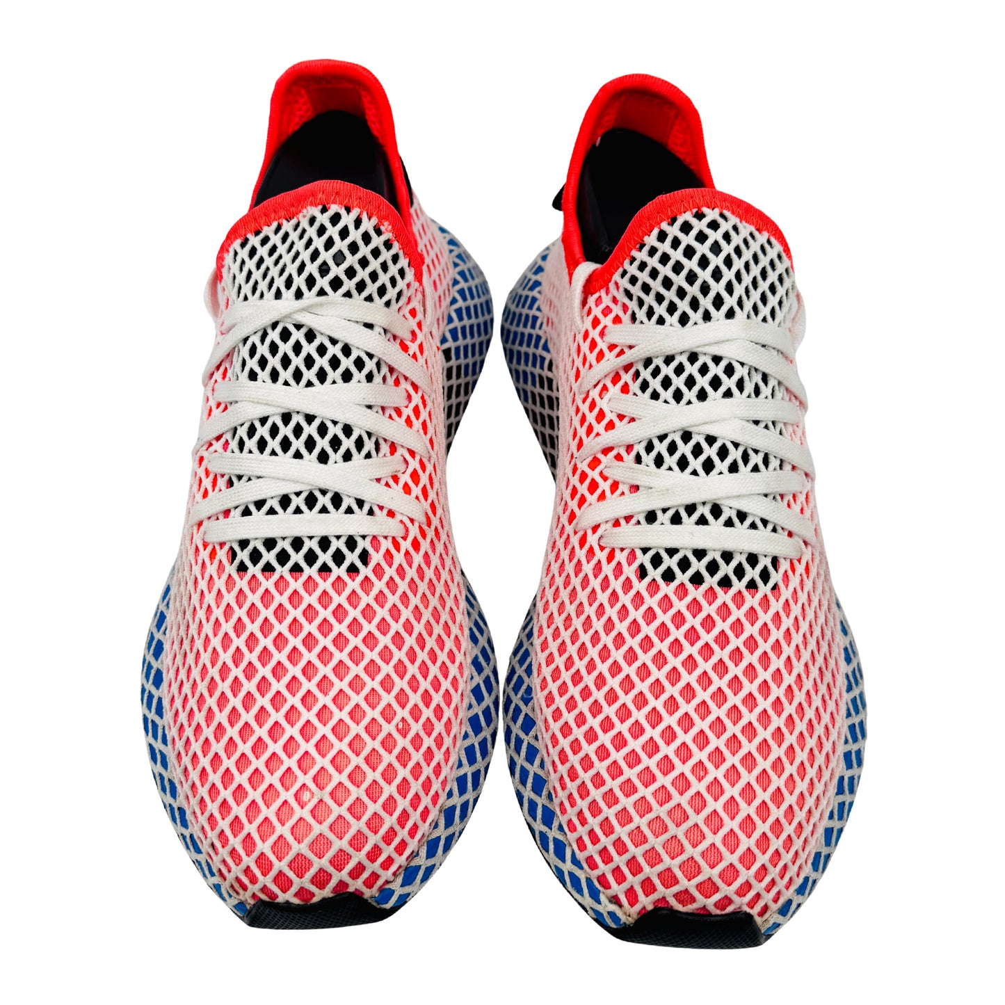 Adidas Deerupt Runner Red Blue Sneakers (Size 41/41.5) - AC8466