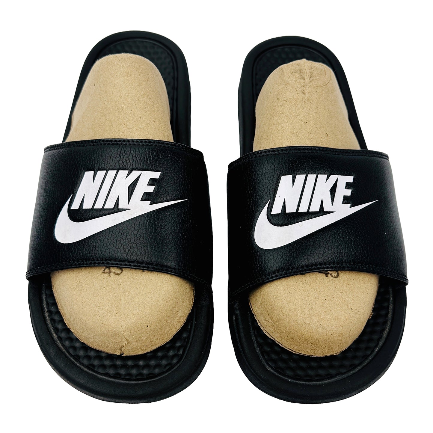 Front image of Nike Benassi JDI Men's Slides (Size 44.5/45) - 343880-090