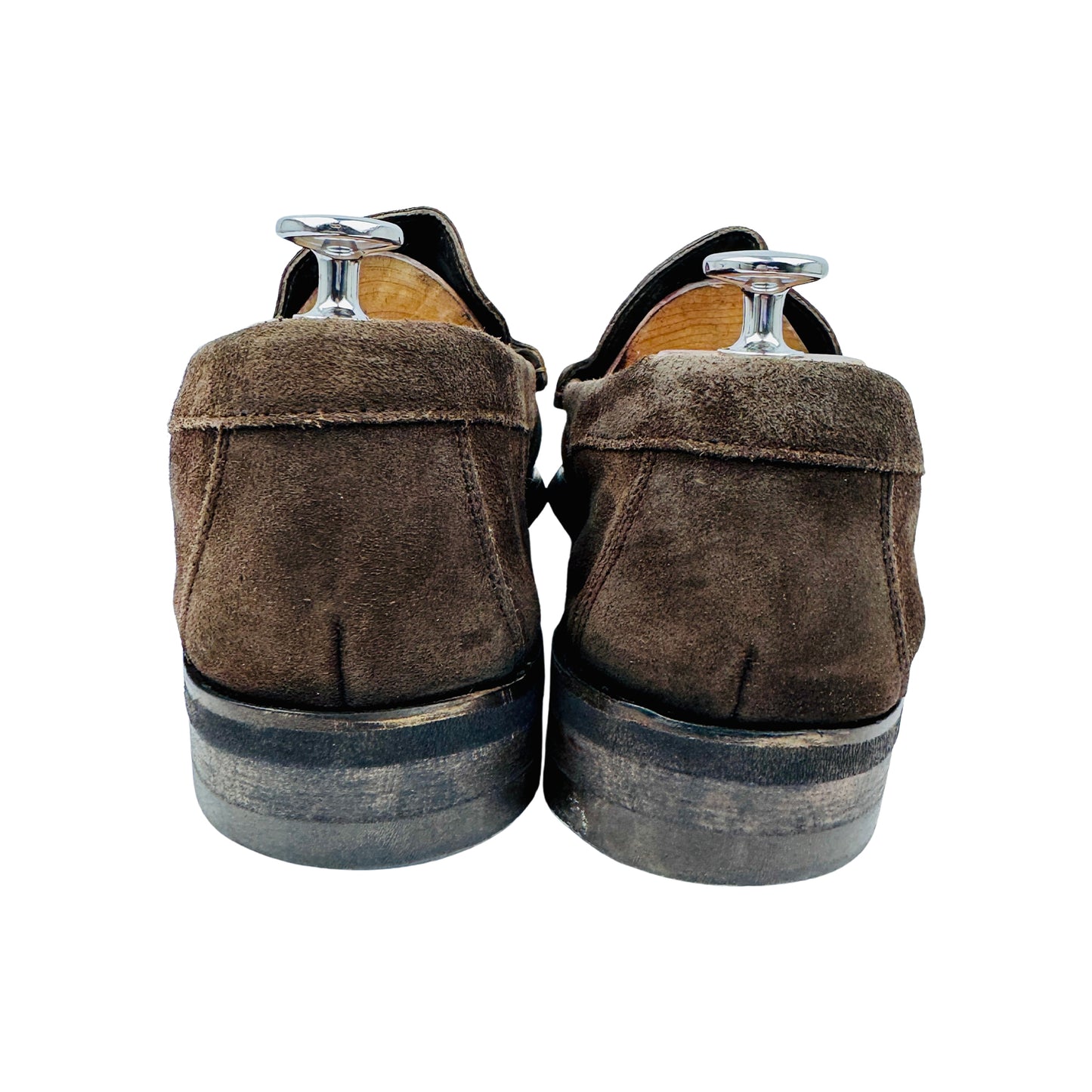 Russell & Bromley Dark Brown Suede Penny Loafers (Size 44/44.5)
