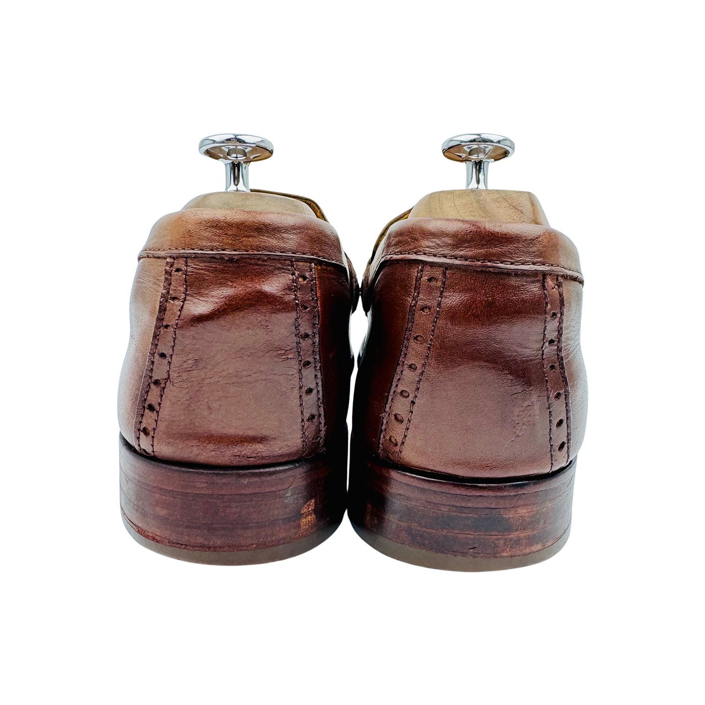 Johnston & Murphy Flynch Bit Tan Leather Loafer (Size 44.5)