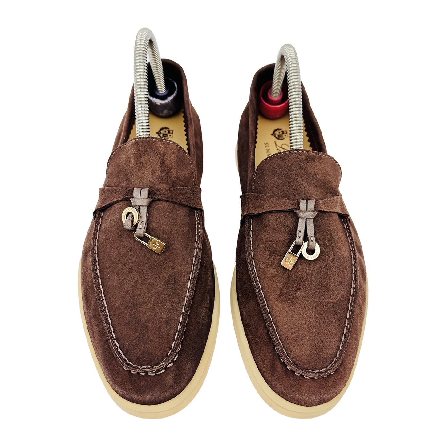 Front image of Loro Piana Women's Brown Summer Charm Walk Loafers (Size 36) - J-61397