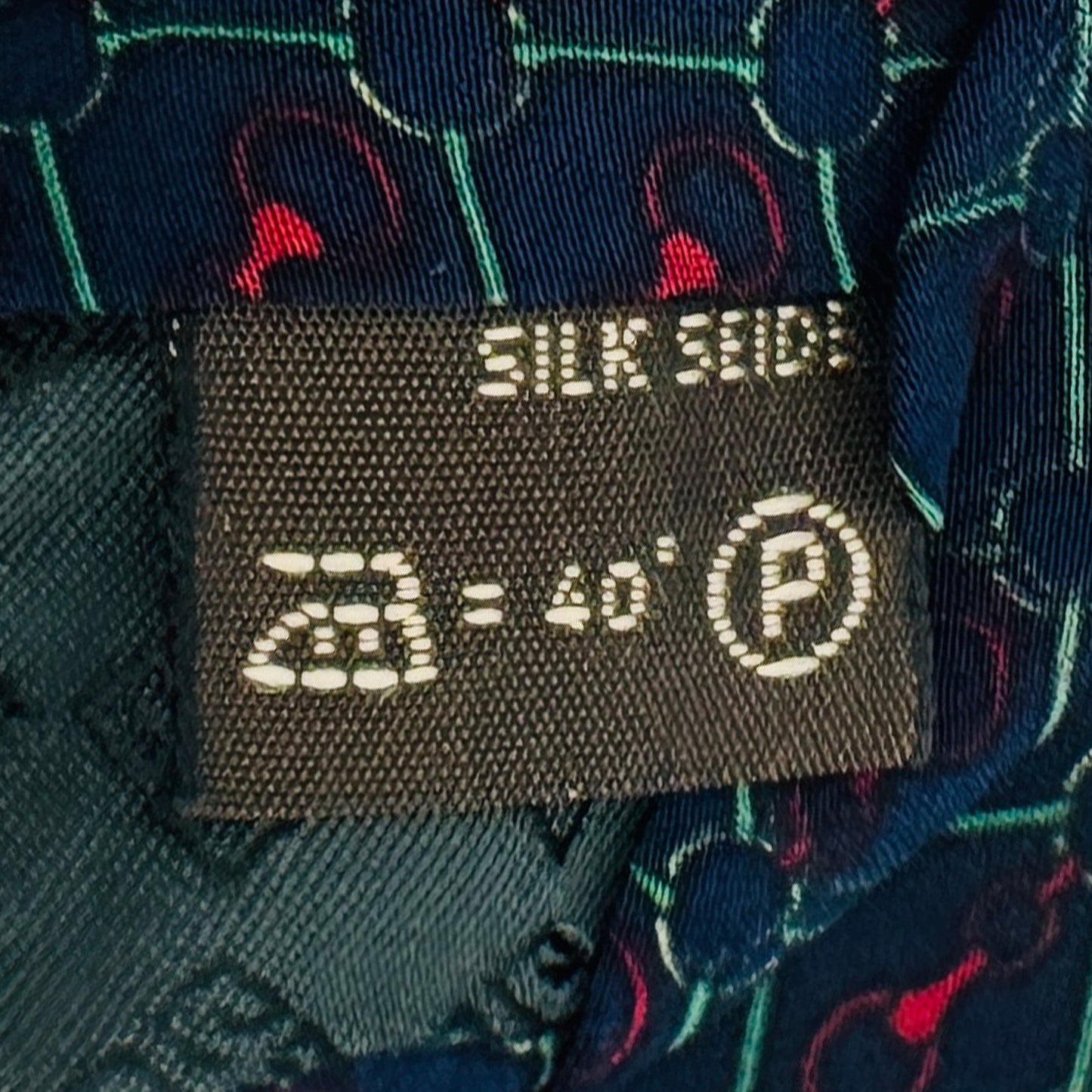 Givenchy Navy Blue 'Chain Pattern' Tie (Size Regular)