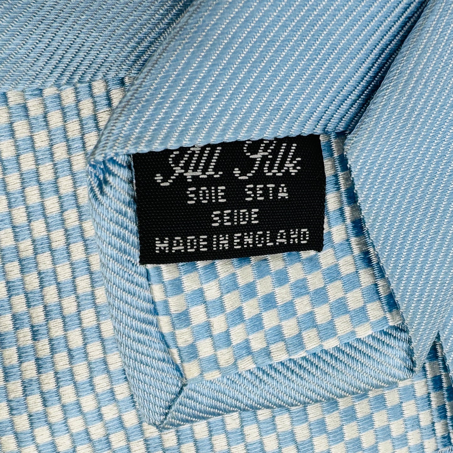 Ede & Ravenscroft Sky Blue Silk Tie (Size Regular)