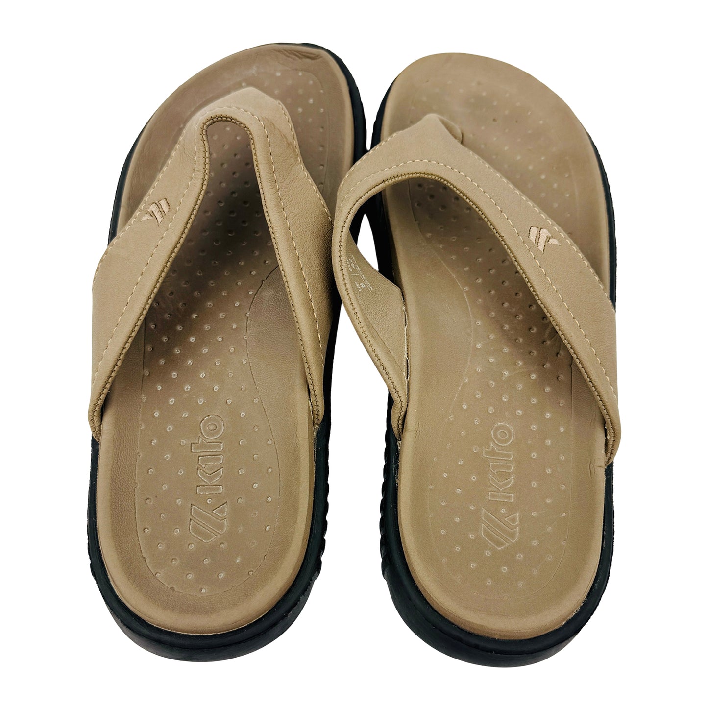 Kito Men's Brown ToePost Flip Flops (Size 42)