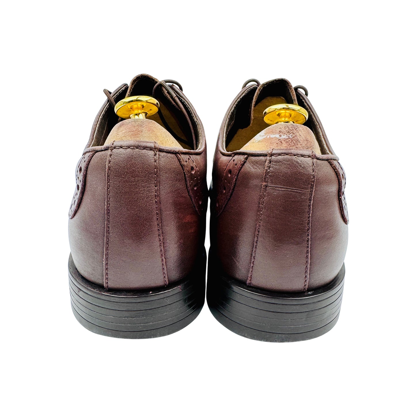 SKAP Men's Brown Brogue Derby Oxford Shoes (Size 42.5/43)