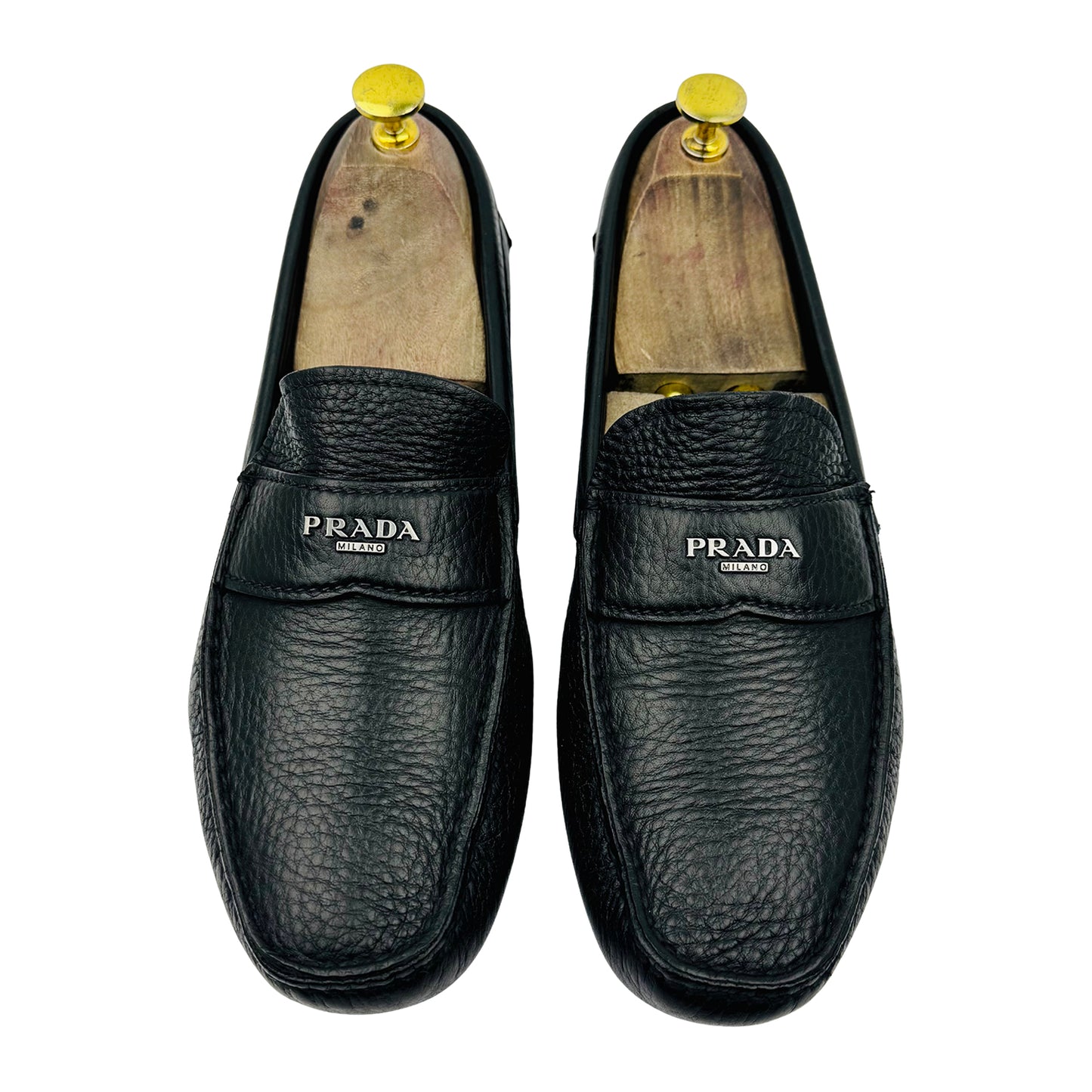 Prada Men's Pebbled Leather Loafer (Size 42) - 2D 2170
