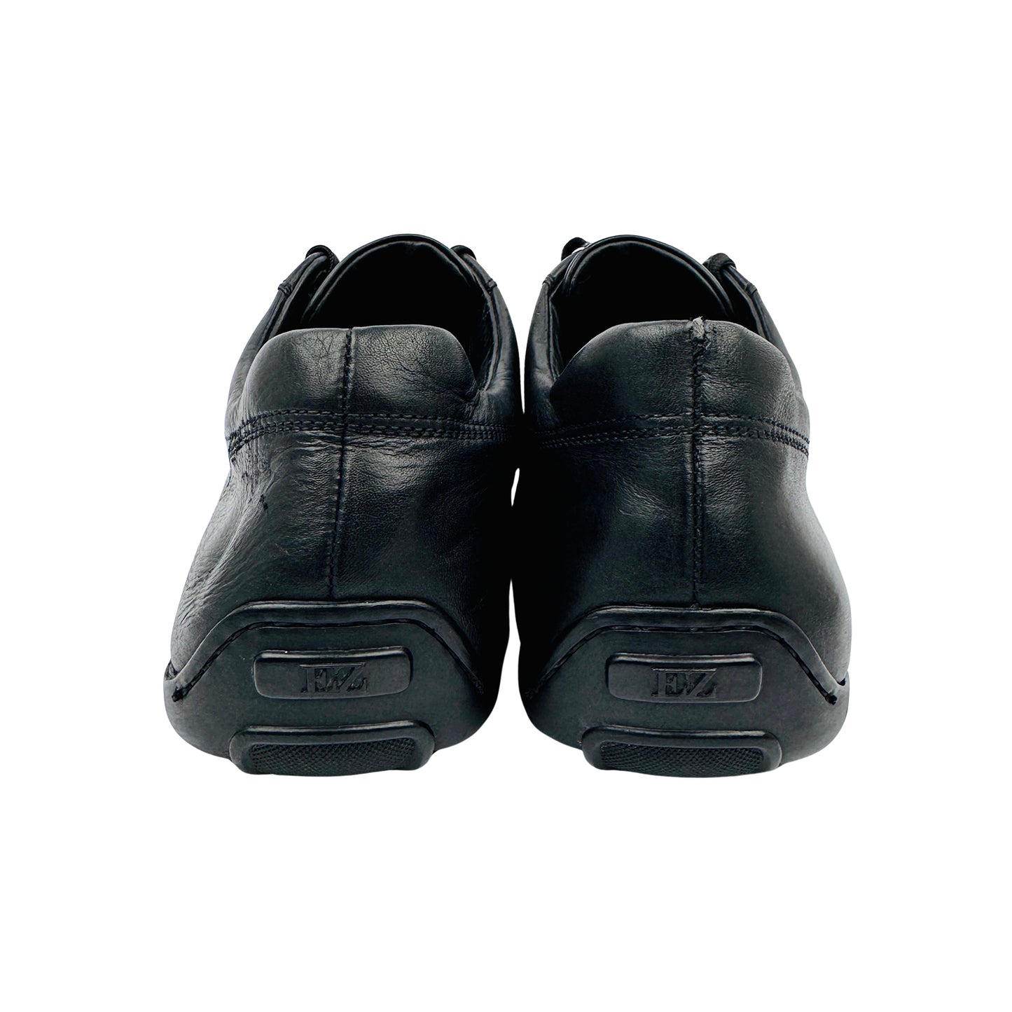 Ermenegildo Zegna Men's Black Leather Sneakers (Size 41/41.5)