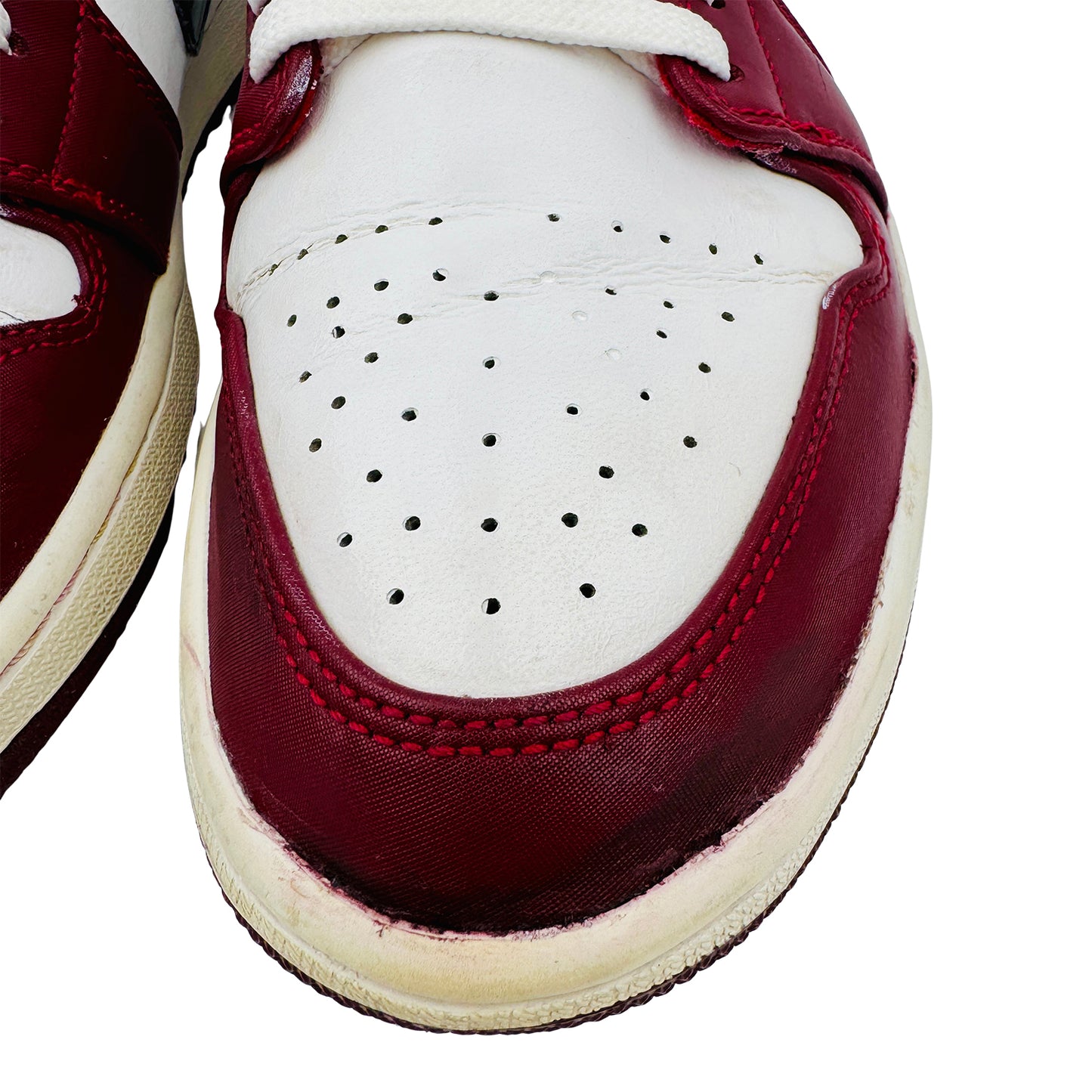 Nike Air Jordan 1 Low 'Noble Red' Sneakers (Size 43) - 553558-604