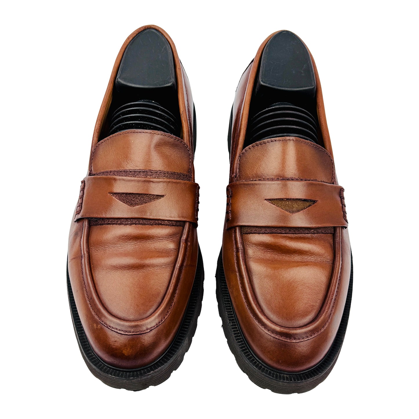 Elcanto Men's Two‑Band Penny Loafers (Size 41.5/42) - LCMD83J039