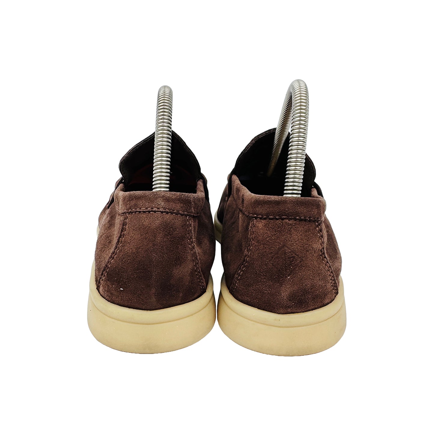 Back Side image of Loro Piana Women's Brown Summer Charm Walk Loafers (Size 36) - J-61397