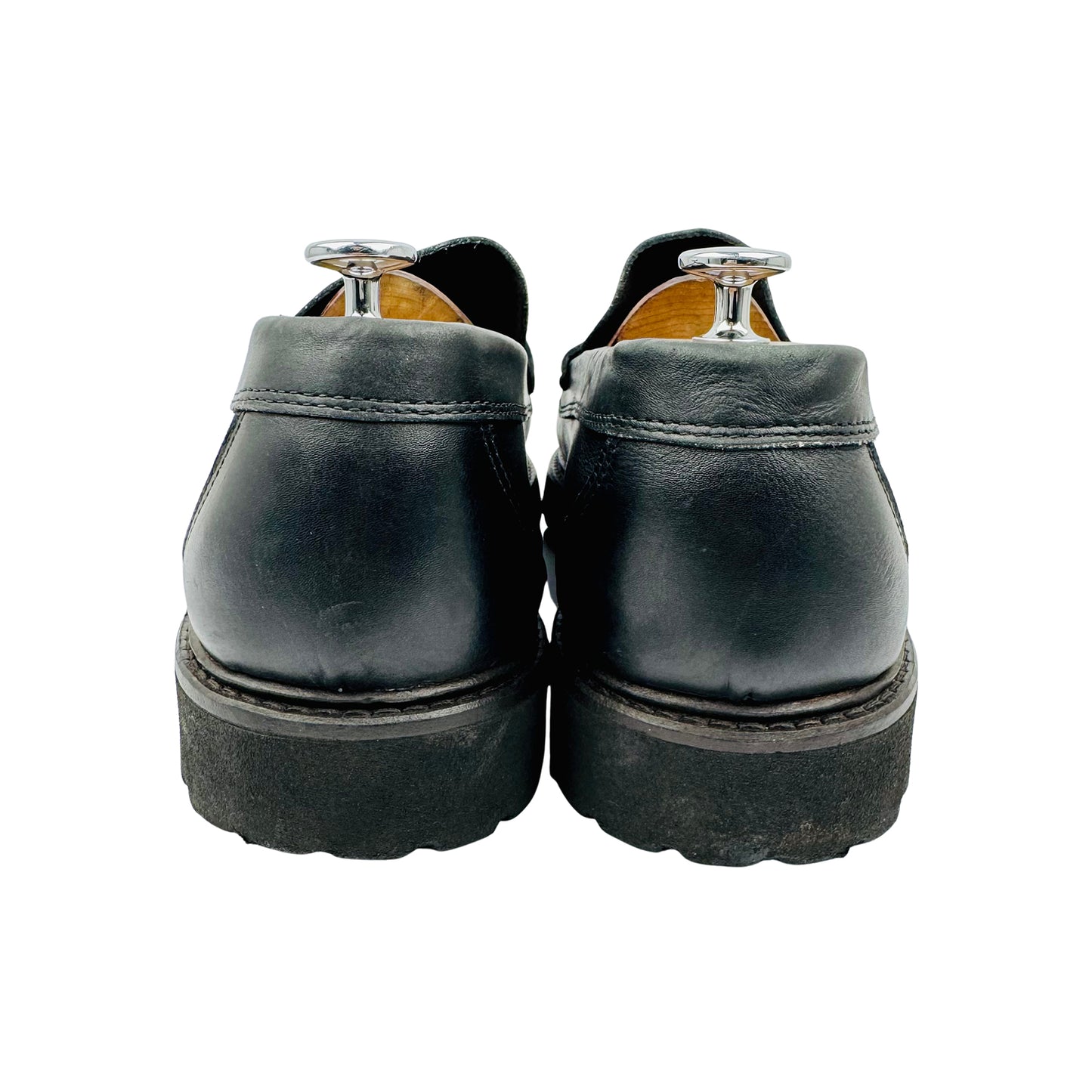 Massimo Dutti Black Leather Track Sole Loafer (Size 45.5/46)