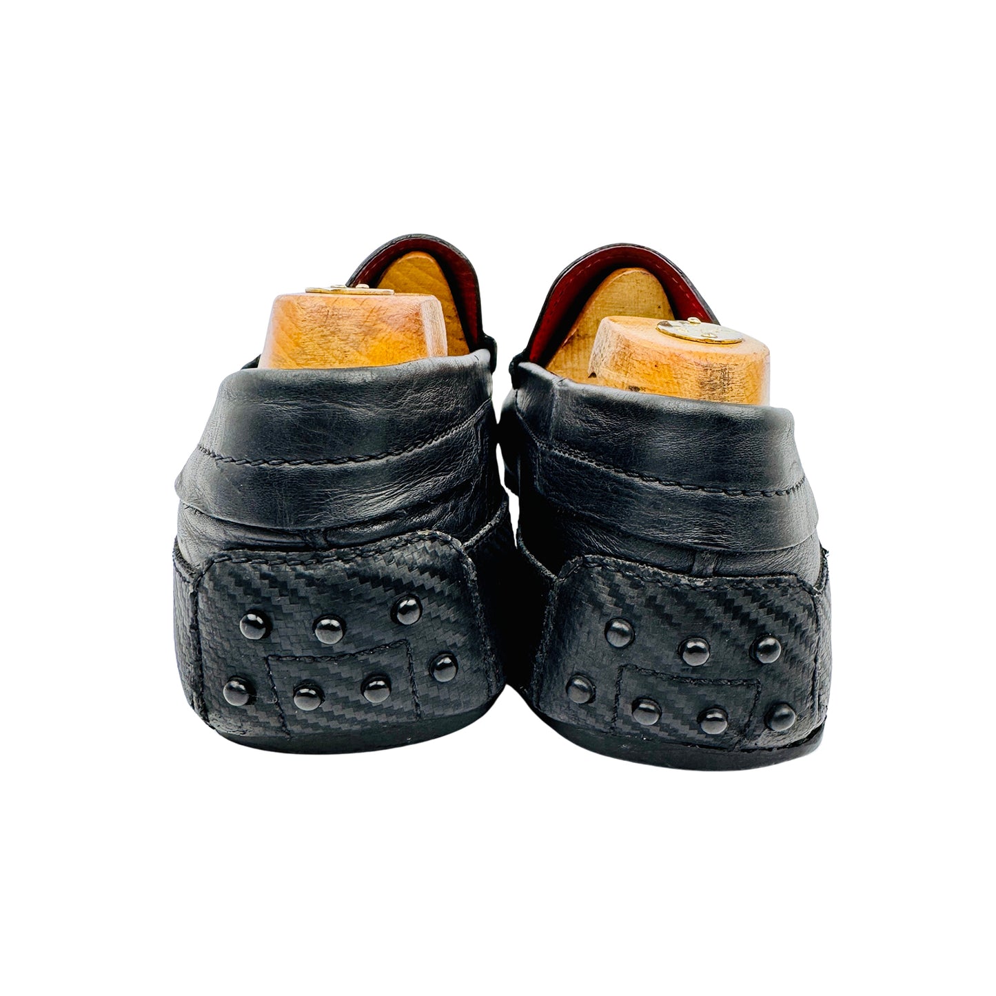 Tod's Ferrari City Gommino Black Loafers (Size 43)