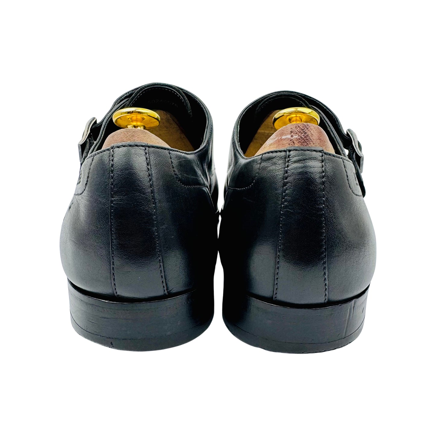 Boss Leather Double Monk Strap Shoes (Size 43.5/44) - 50246576