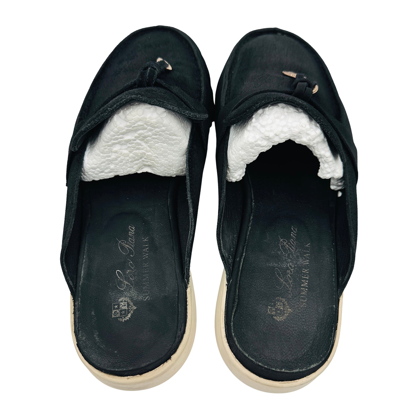Loro Piana Babouche Charms Walk Tassel Mule Loafers (Size 41)