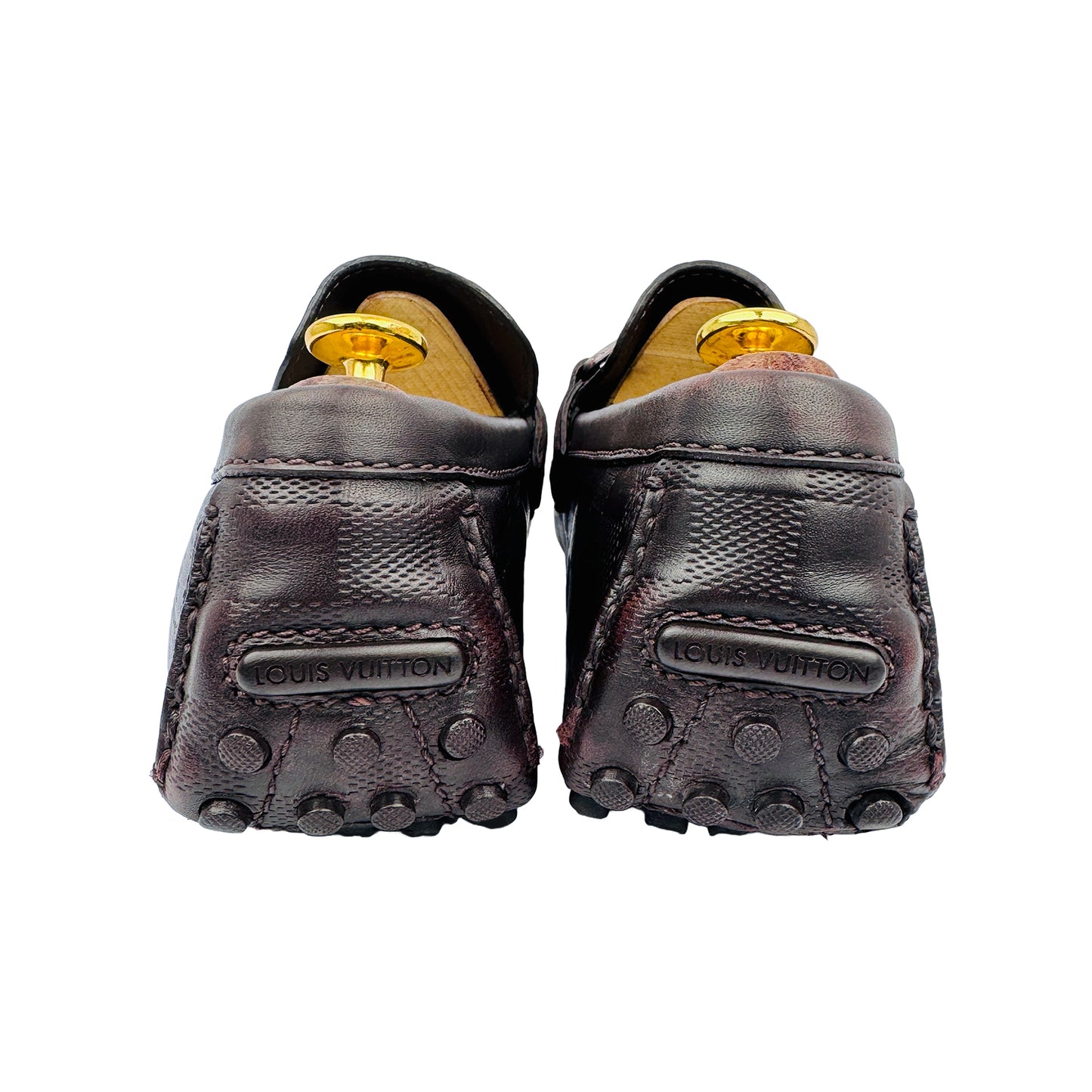 Back Side image of Louis Vuitton Hockenheim Brown Moccasins (Size 42.5)