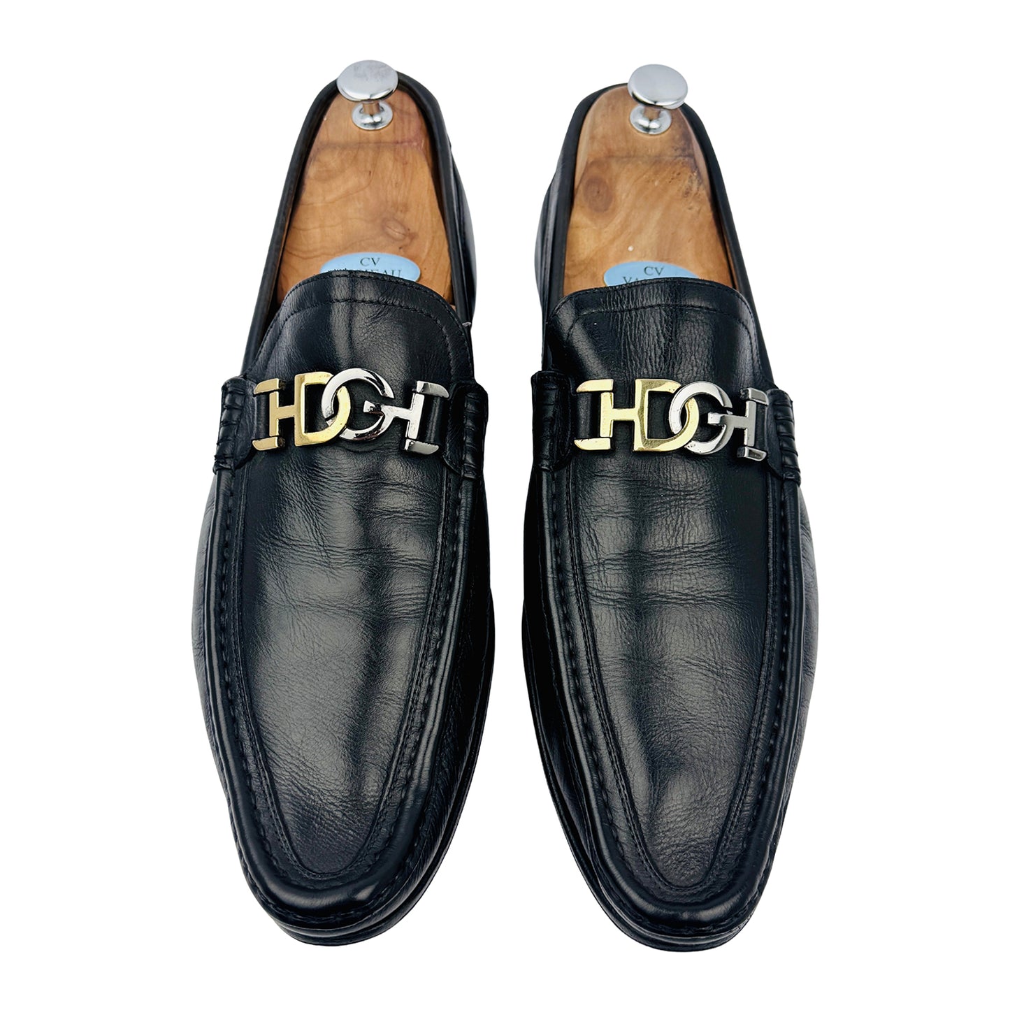 Dolce & Gabbana Men's Long Nose Bit Black Loafers (Size 46)