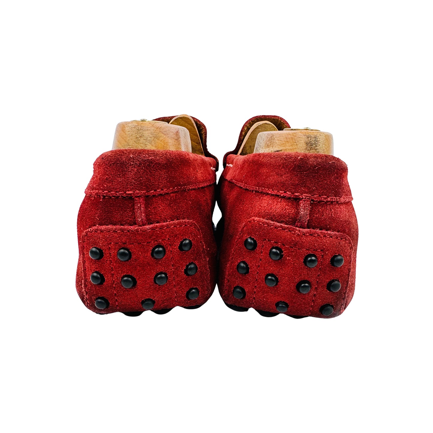 Tod's Red Suede Gommino Driving Loafers (Size 43/43.5)