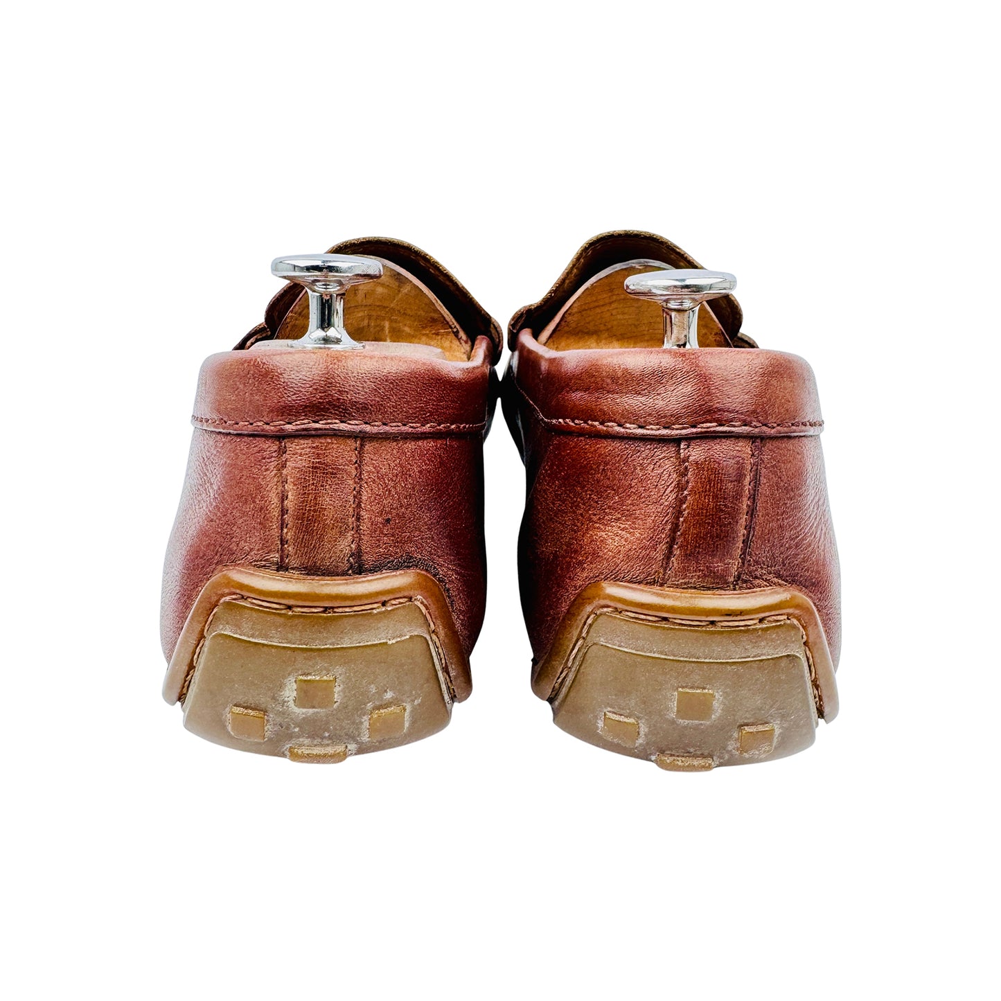 Clarks Men's Brown Leather Loafers (Size 45) - 261238247105