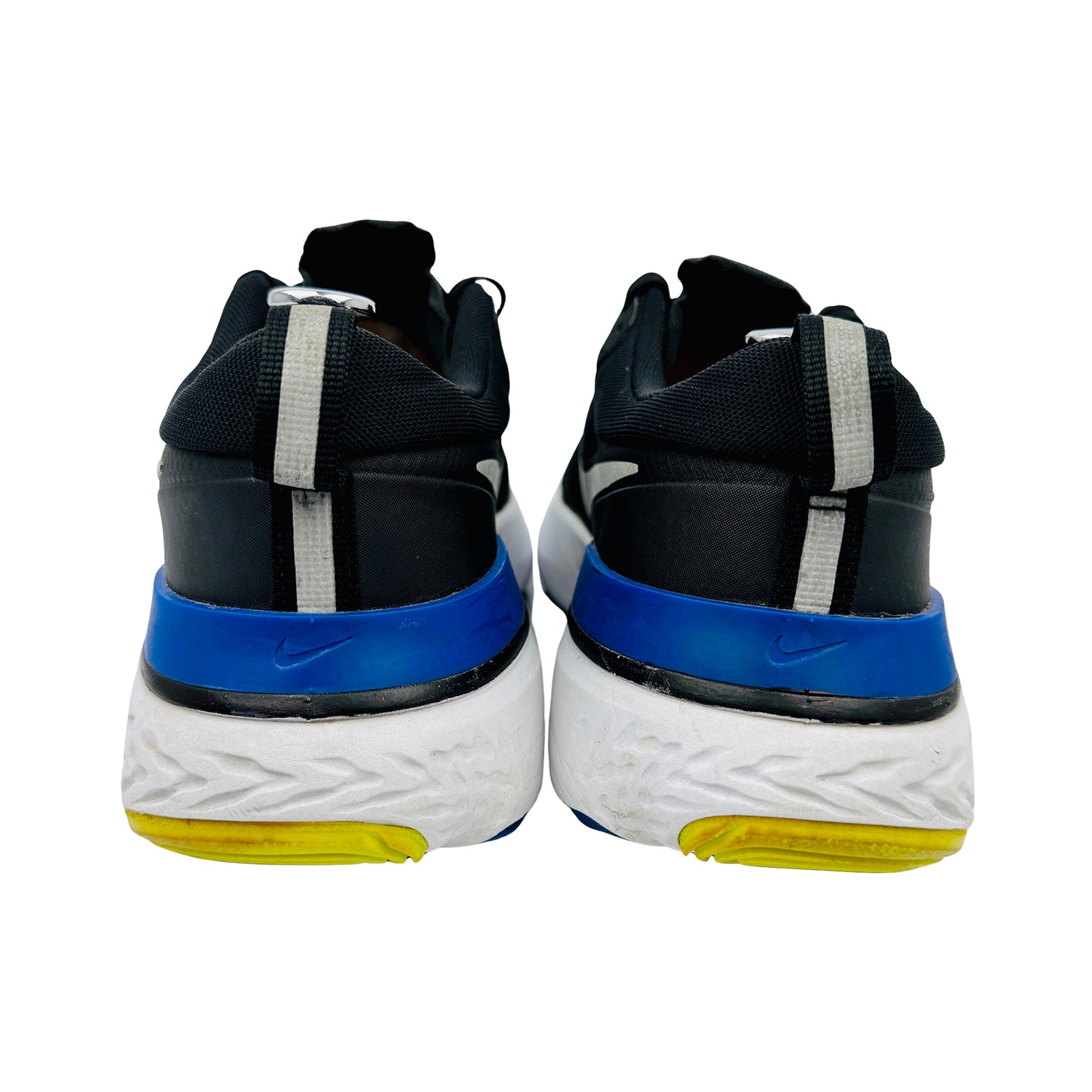 Nike Men's React Miler 'Black Cyber Blue' Shoes (Size 45) - CW1777-011