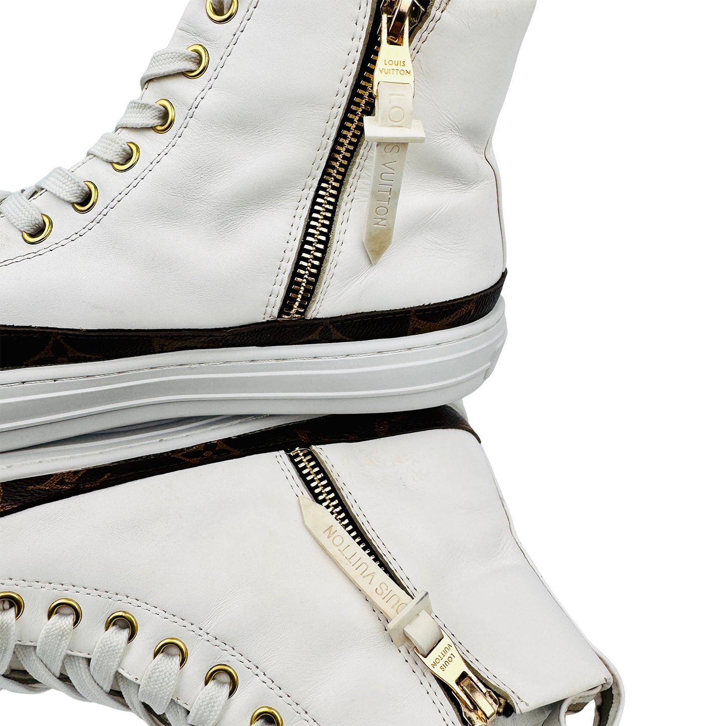 Louis Vuitton Men's Stellar White Sneakers (Size 40/40.5)