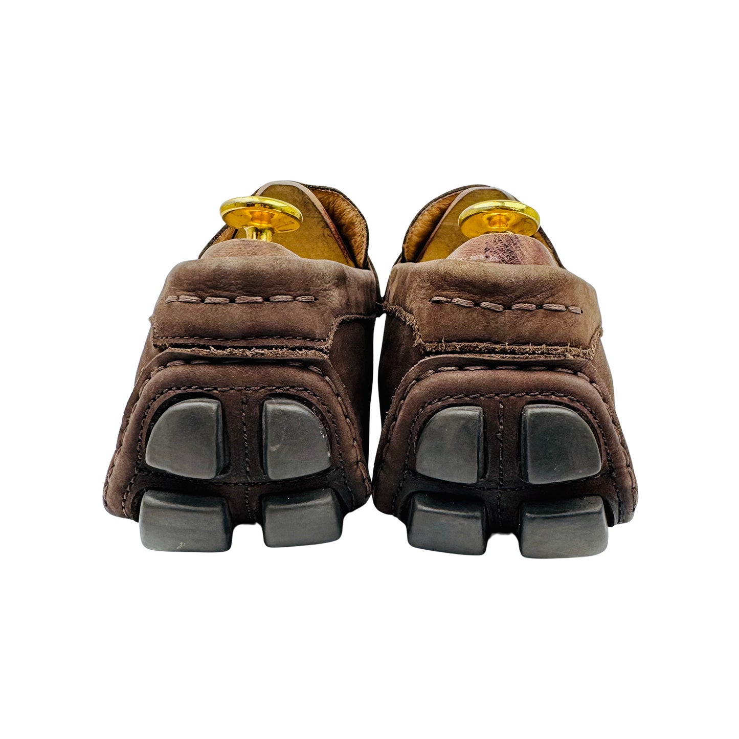 Prada Men's Brown Penny Suede Loafer (Size 42.5)
