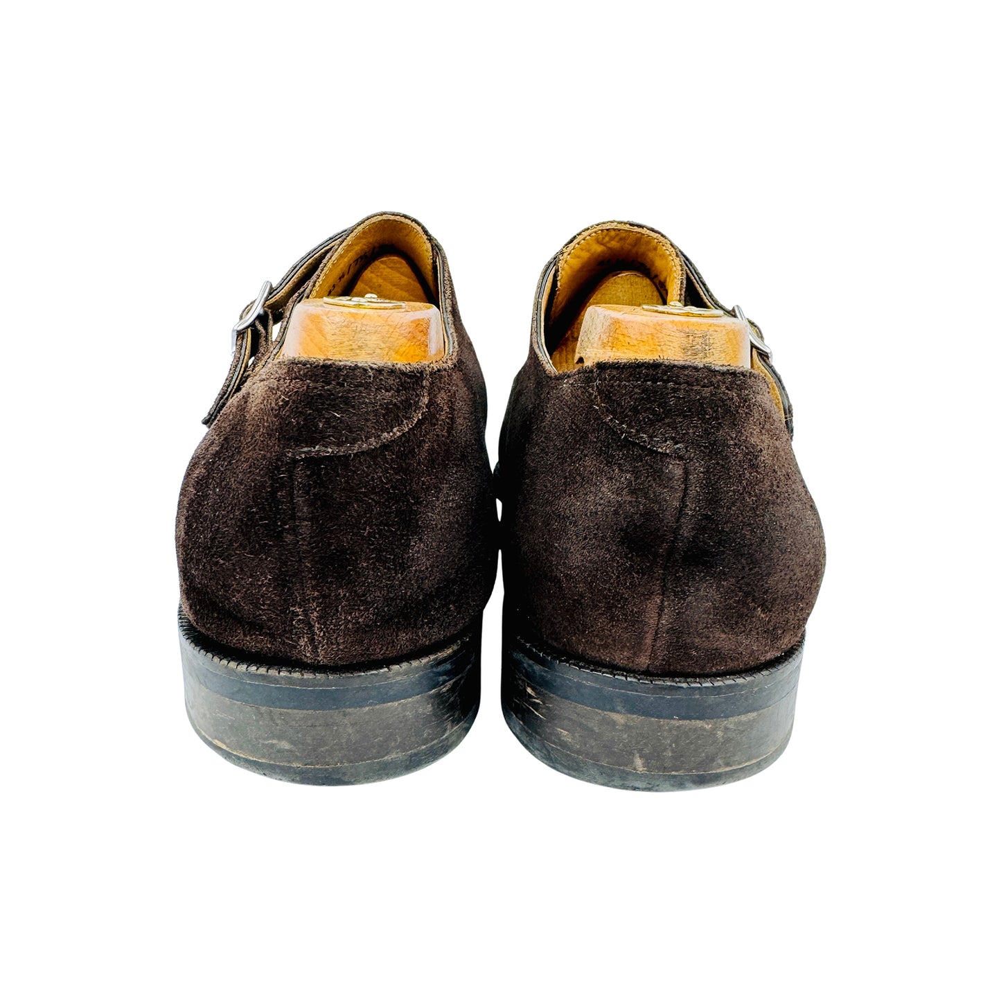 Suitsupply Brown Suede Double Monk Strap Shoes (Size 42/42.5) - FW1103