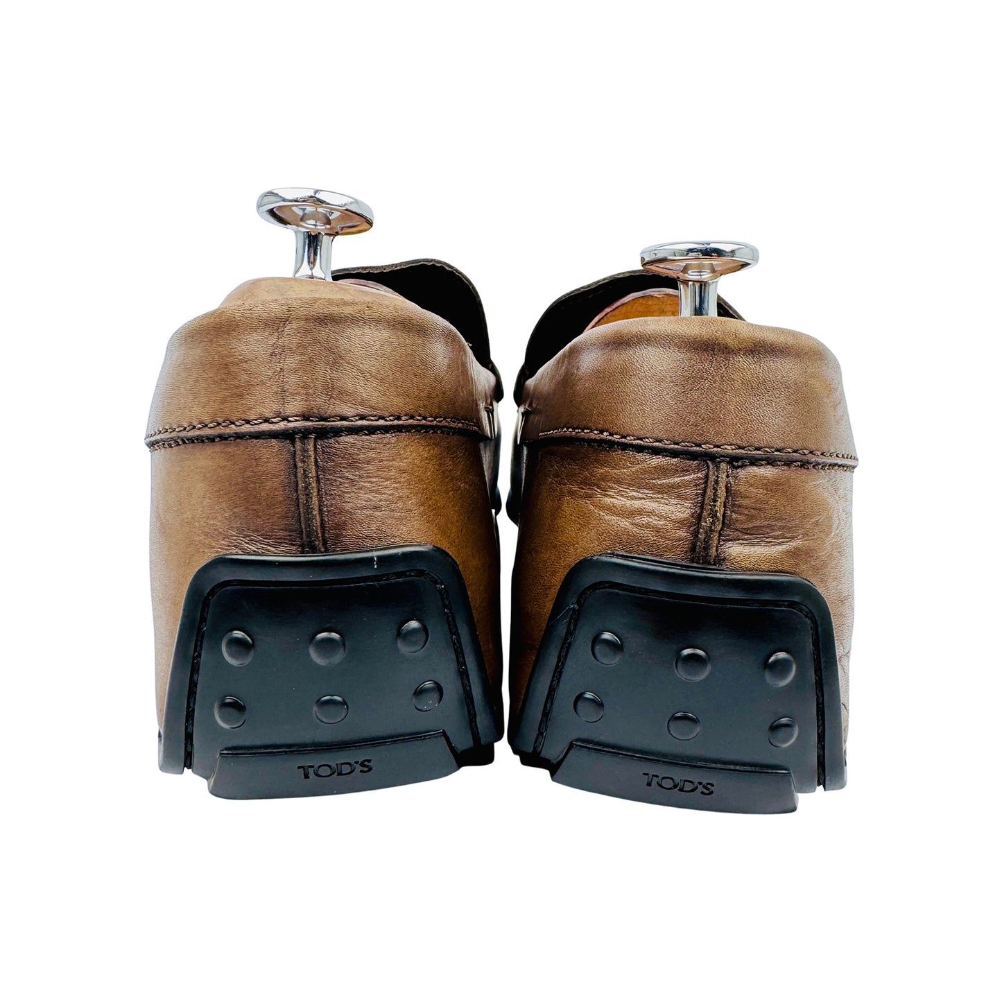 Tod's Gommino Cognac Brown Leather Loafers (Size 44/44.5)
