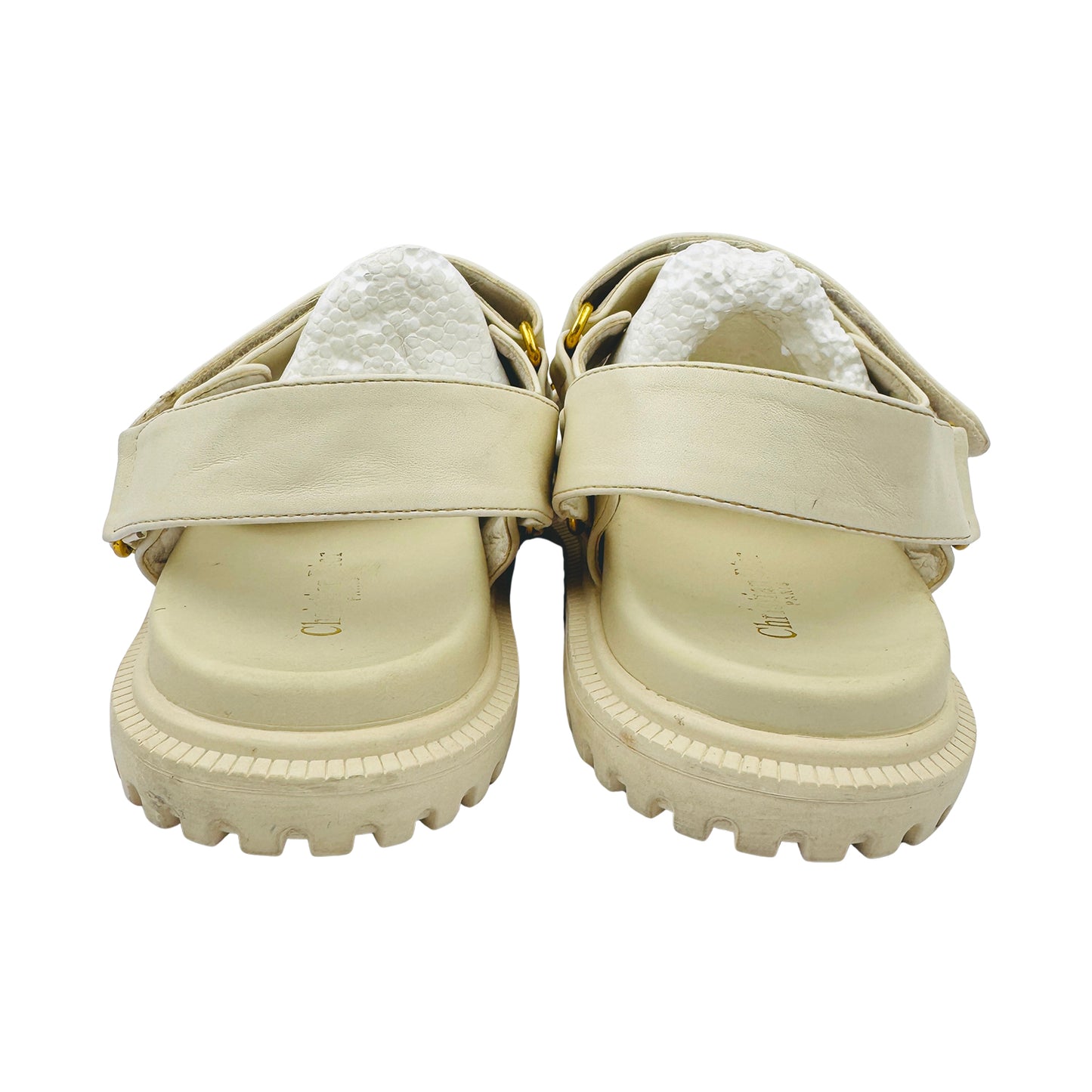 Dior Women's Dioract Beige Sandals (Size 39/40)
